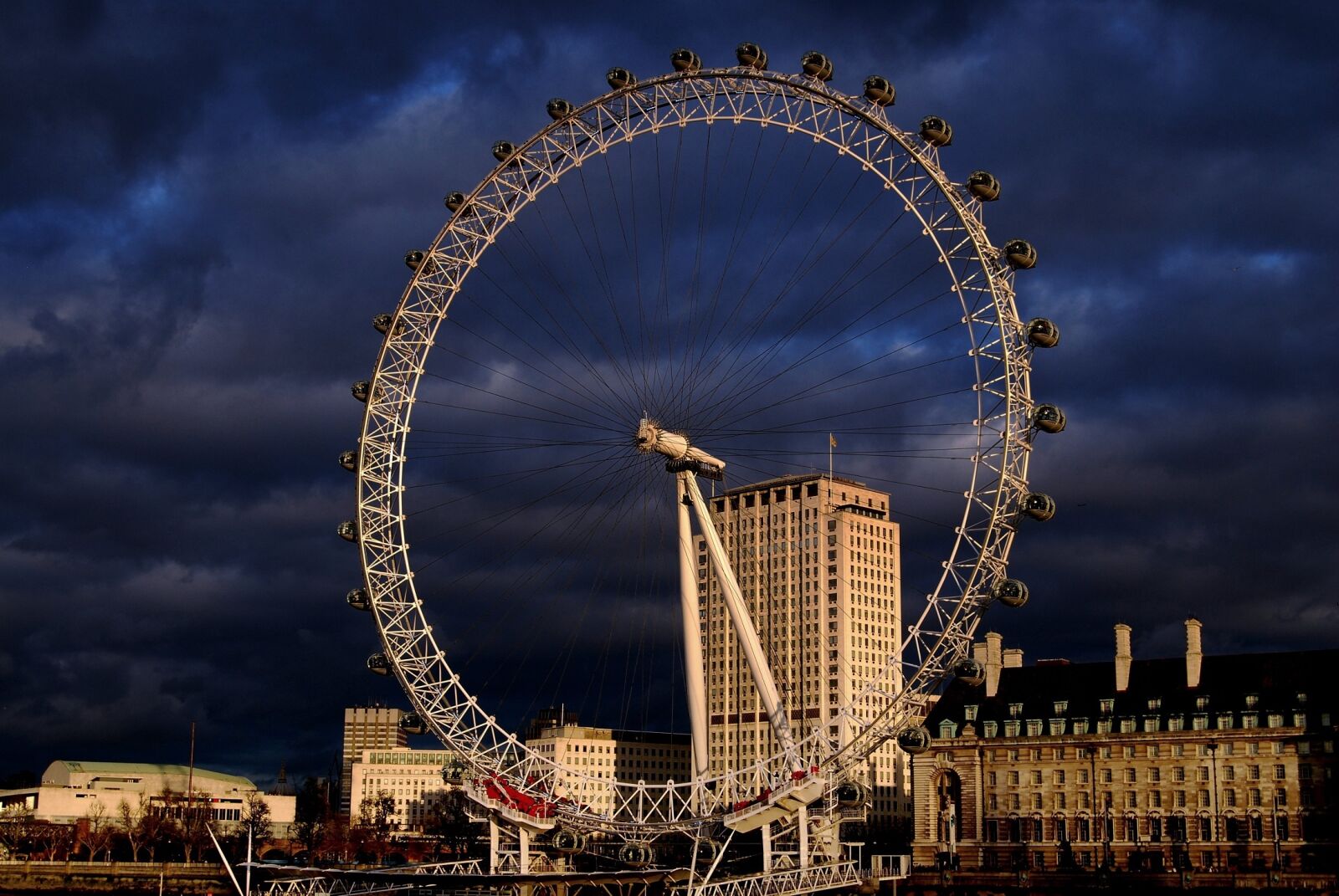 Nikon D40X sample photo. London eye, attraction, night photography