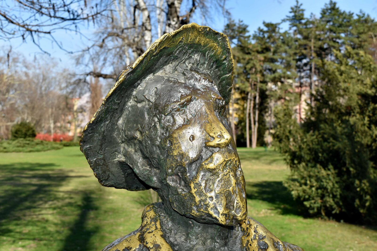 Nikon D5500 sample photo. Brass, portrait, sculpture, nature photography