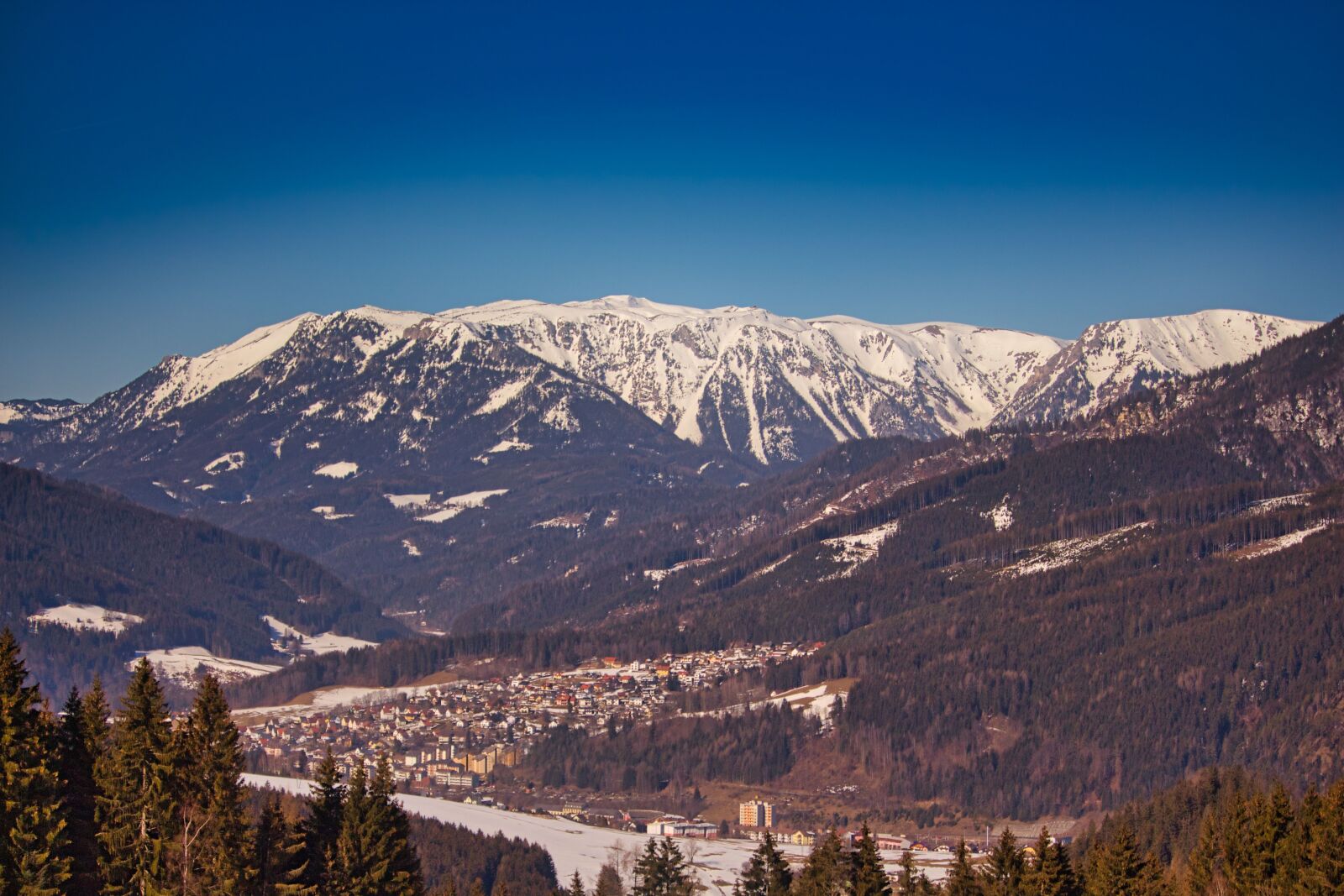 Canon EF-S 55-250mm F4-5.6 IS STM sample photo. Schneealpe, styria, snow photography