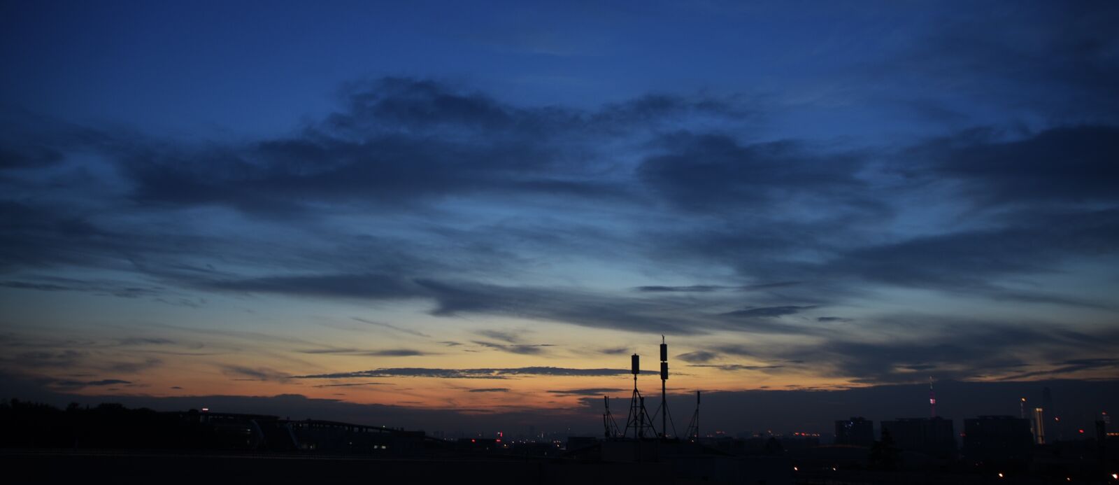 Nikon D3400 sample photo. City, night view, twilight photography