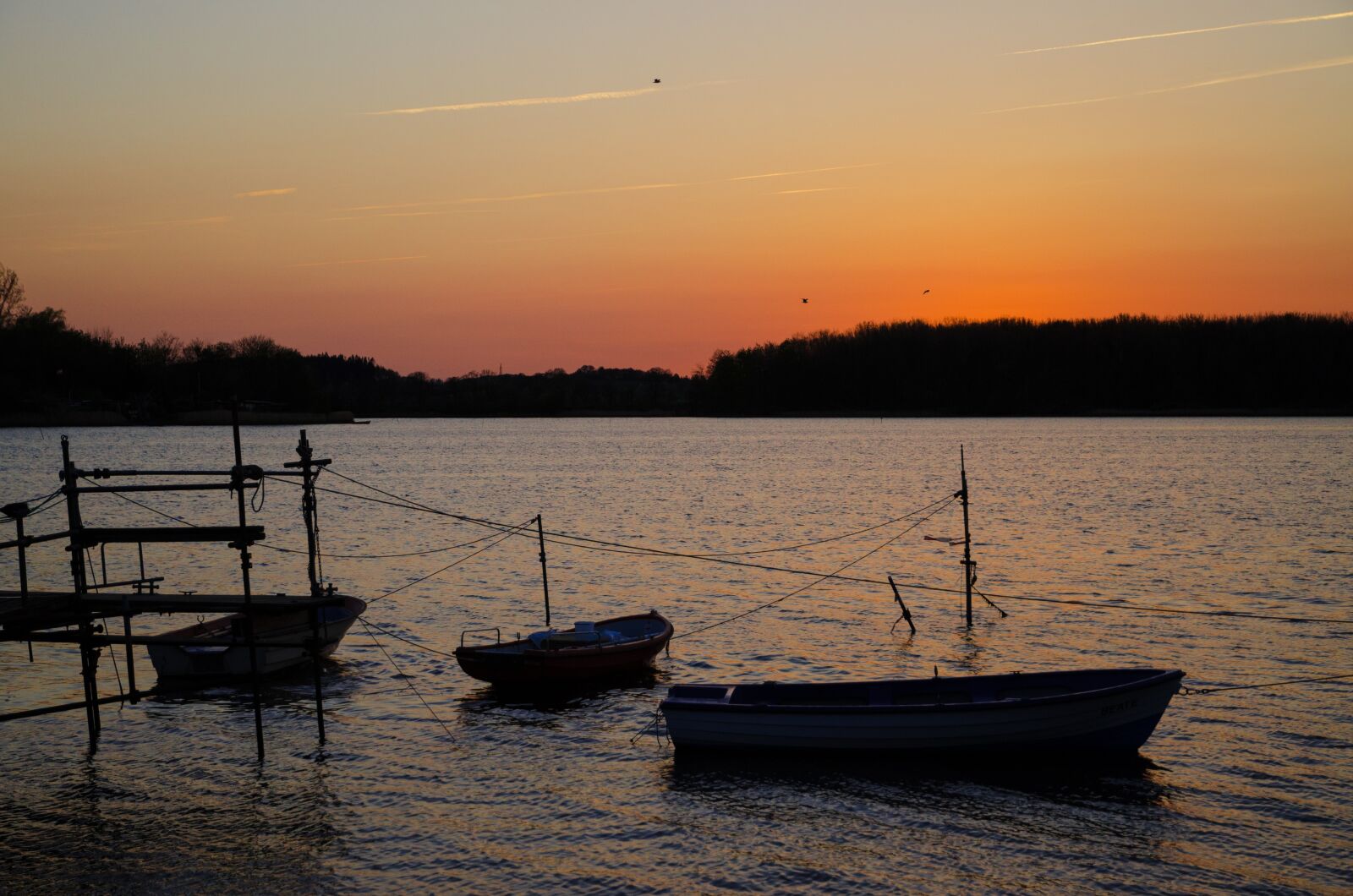 Nikon D7000 sample photo. Sunset, boat, lake photography