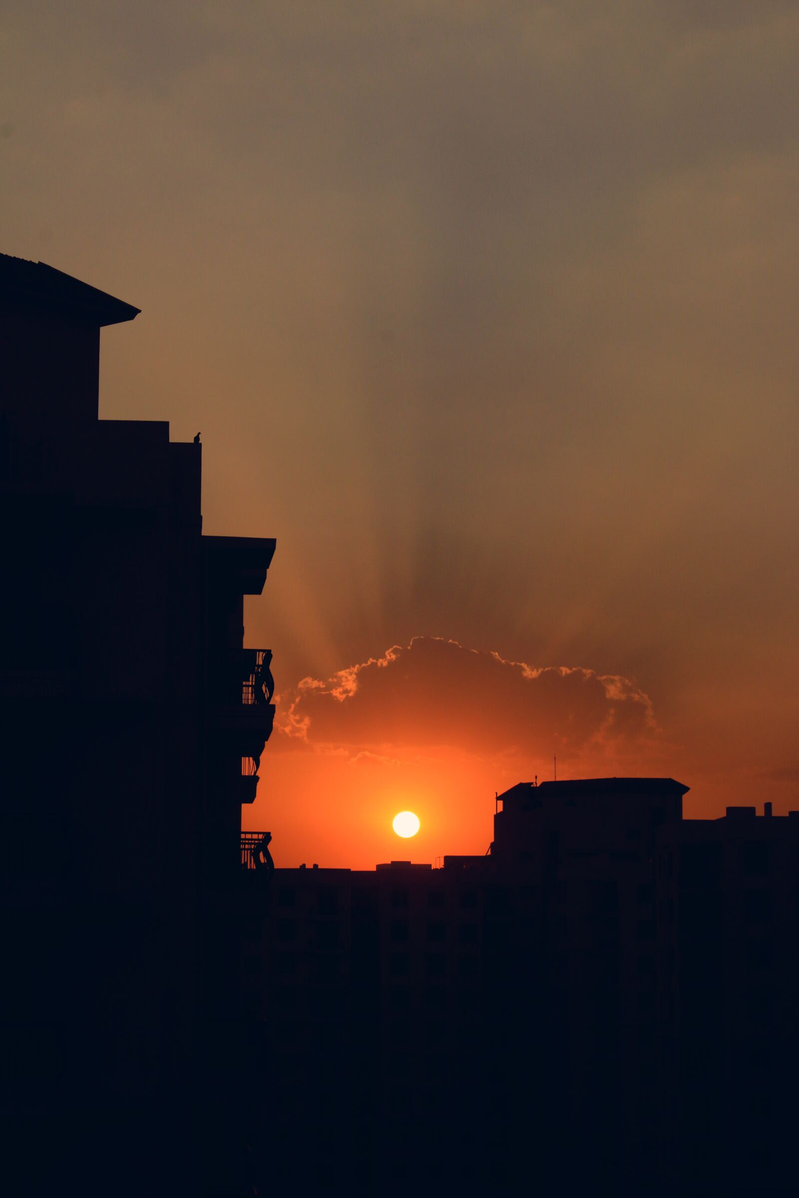 Canon EOS 70D sample photo. Sunset, silhouette, clouds photography