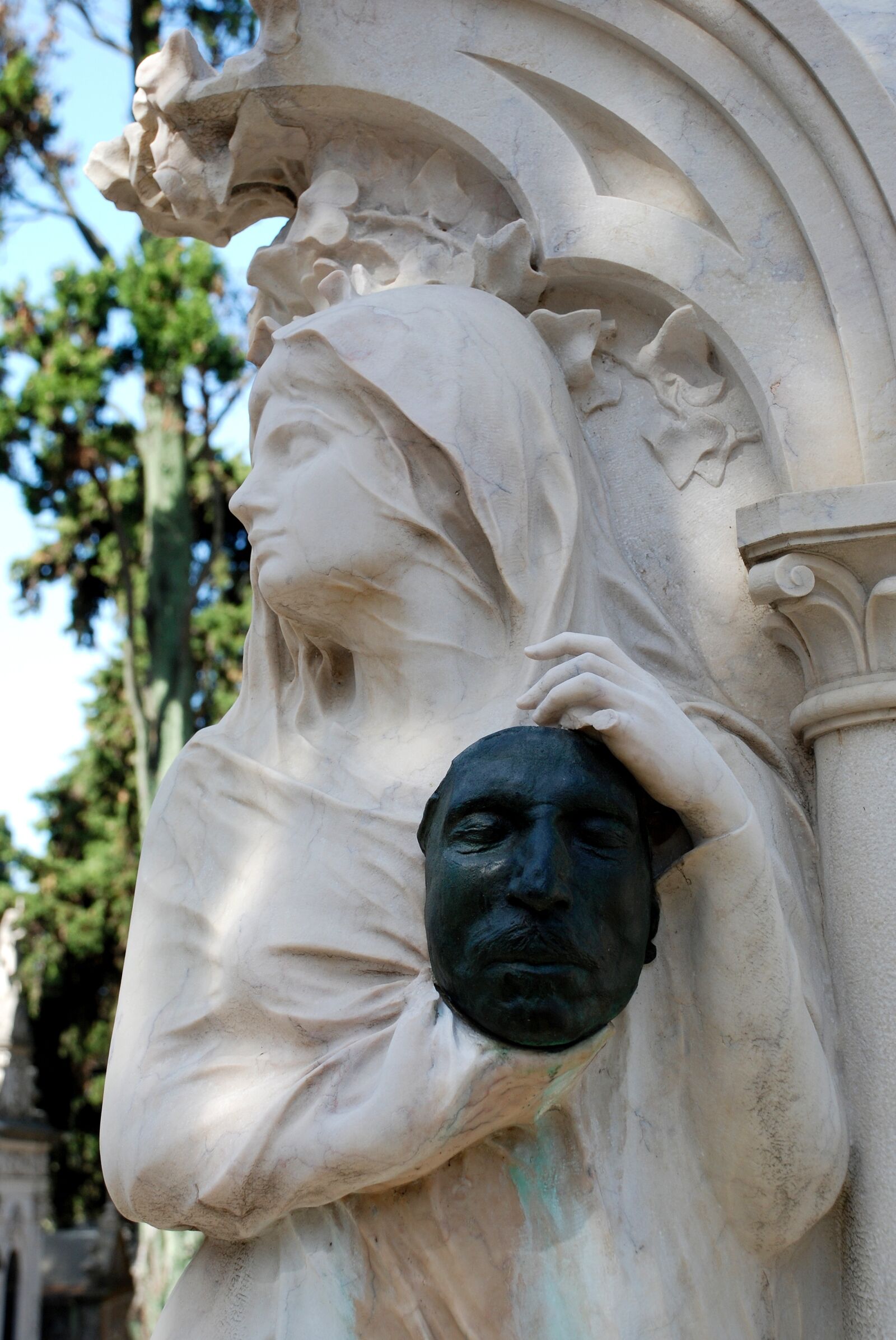 Nikon D80 sample photo. Cemetery, lisbon, statue photography