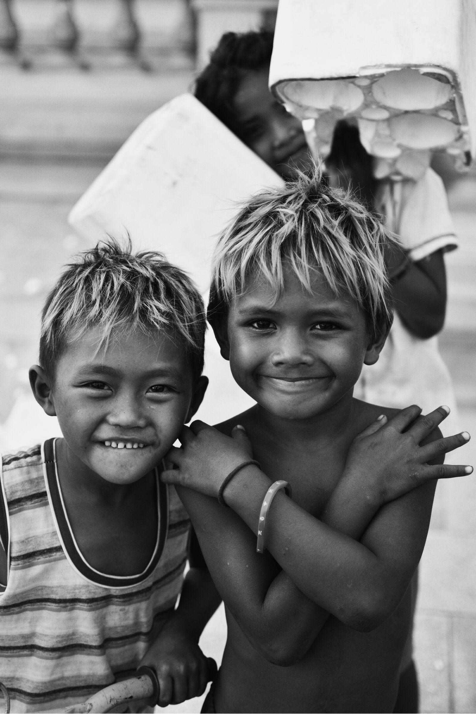 Nikon D5500 sample photo. Kid, black and white photography