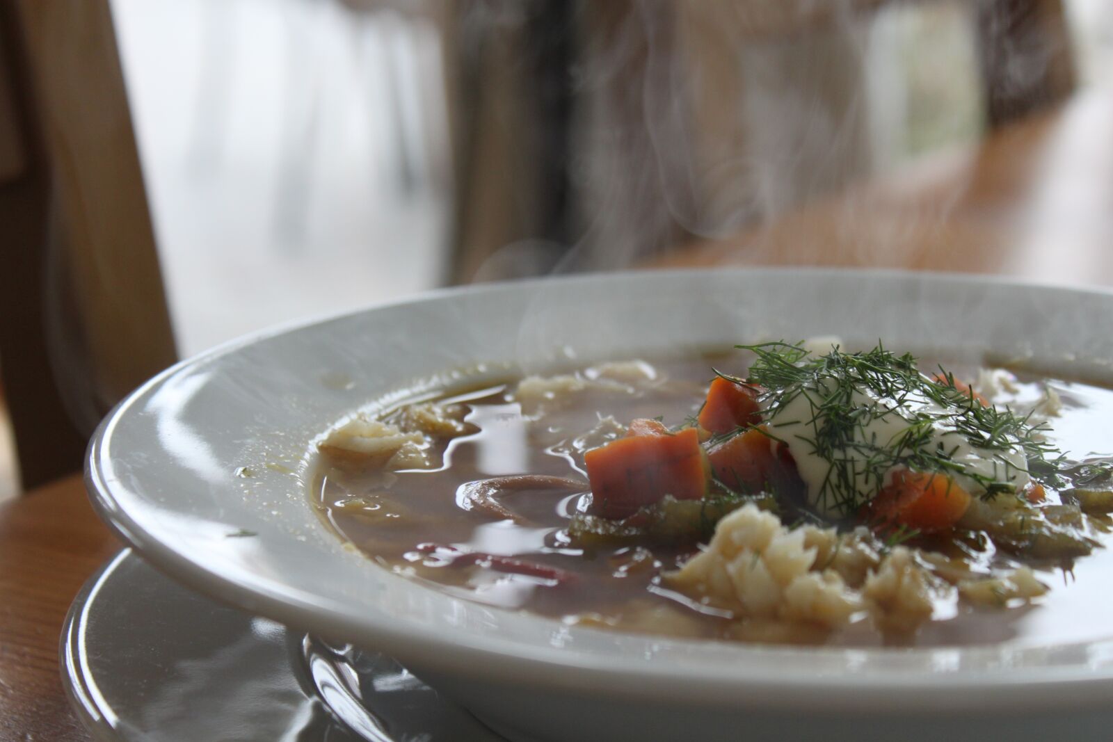 Canon EOS 500D (EOS Rebel T1i / EOS Kiss X3) sample photo. Dish, soup, eating photography