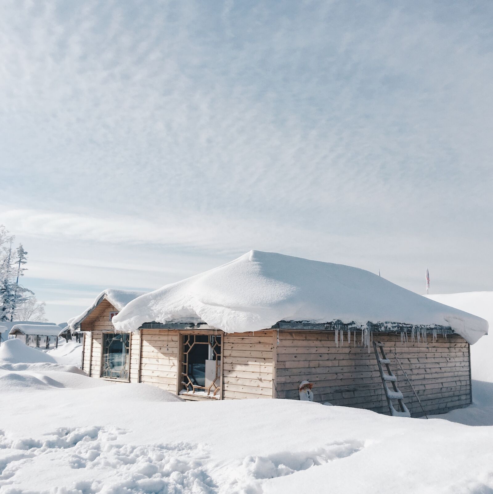 Apple iPhone 6s Plus sample photo. Snow, winter, house photography