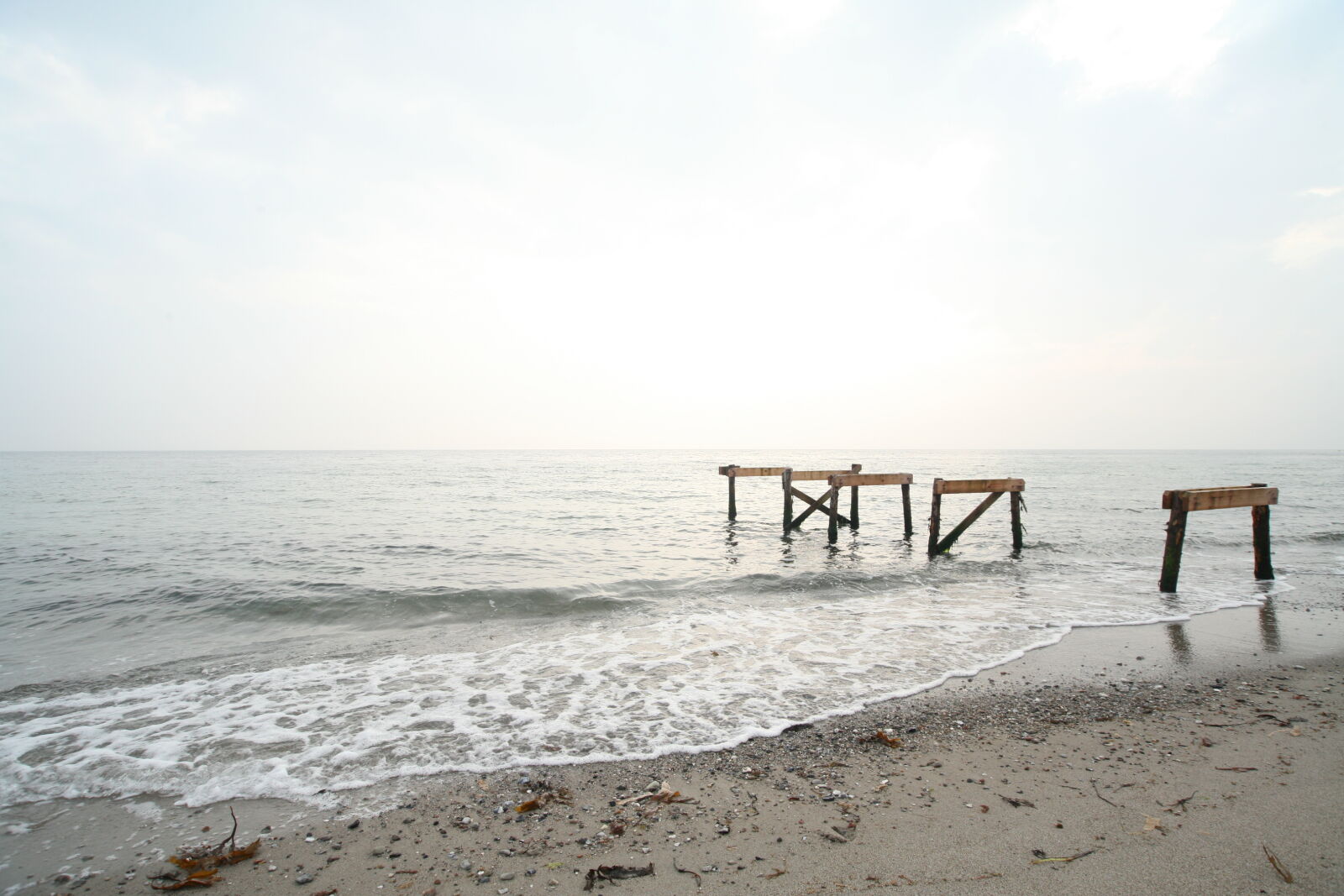 Canon EOS 5D sample photo. Wood, beach, water, ocean photography