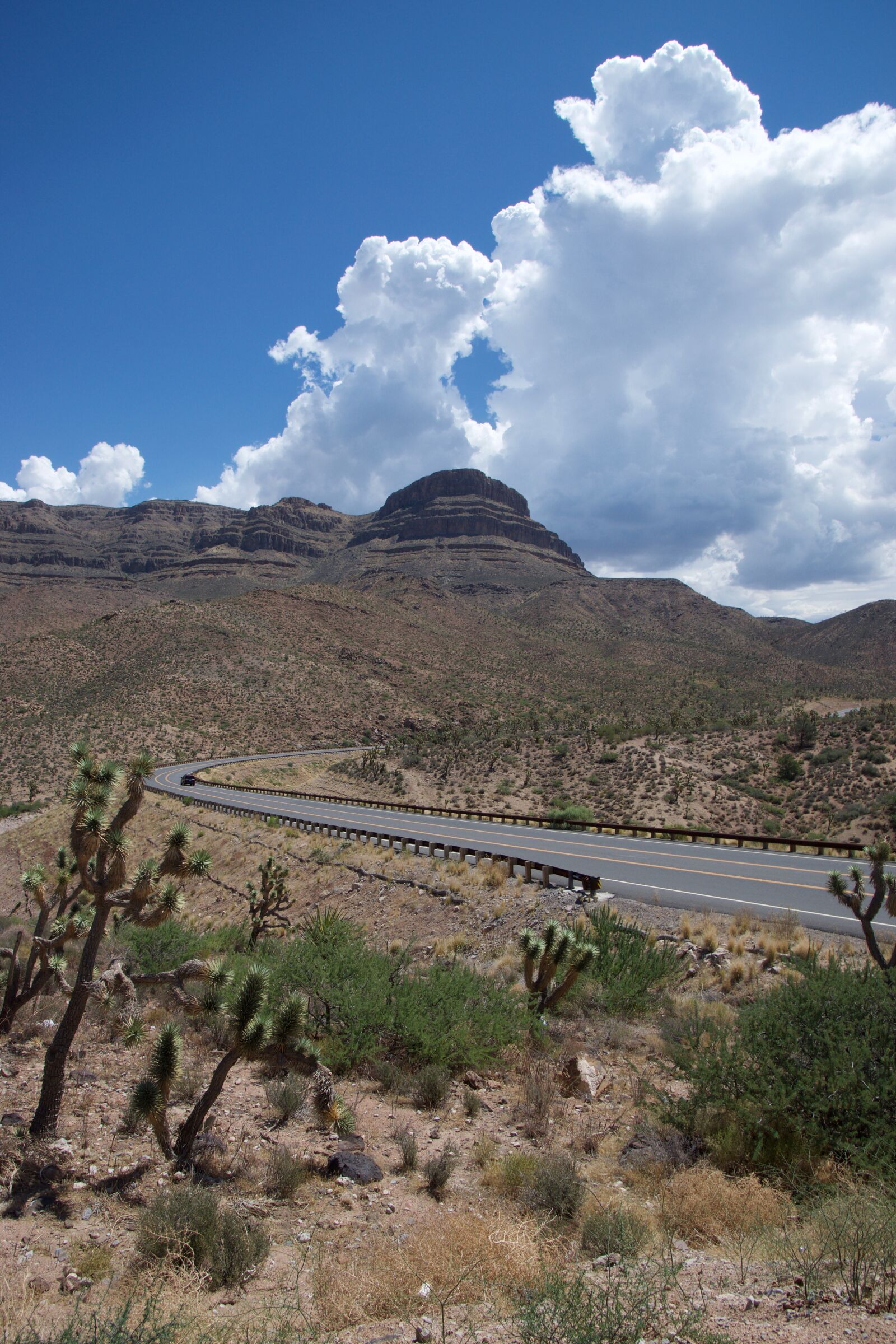 Nikon D5300 sample photo. Road, desert, clouds photography