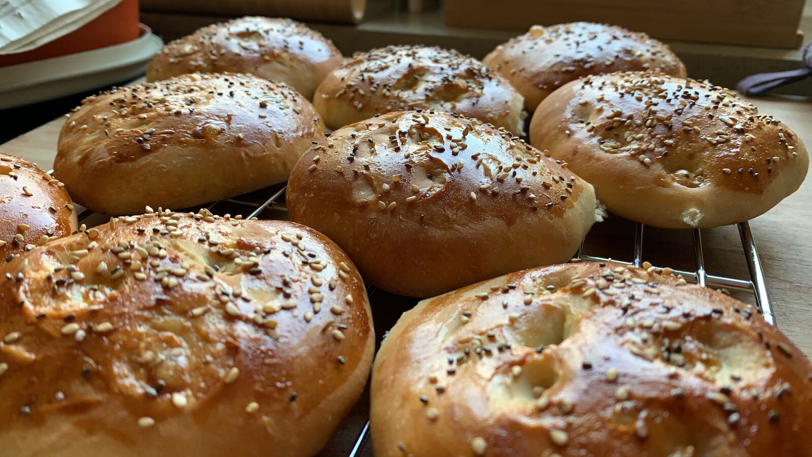 Apple iPhone XR sample photo. Flat bread, bake, sesame photography