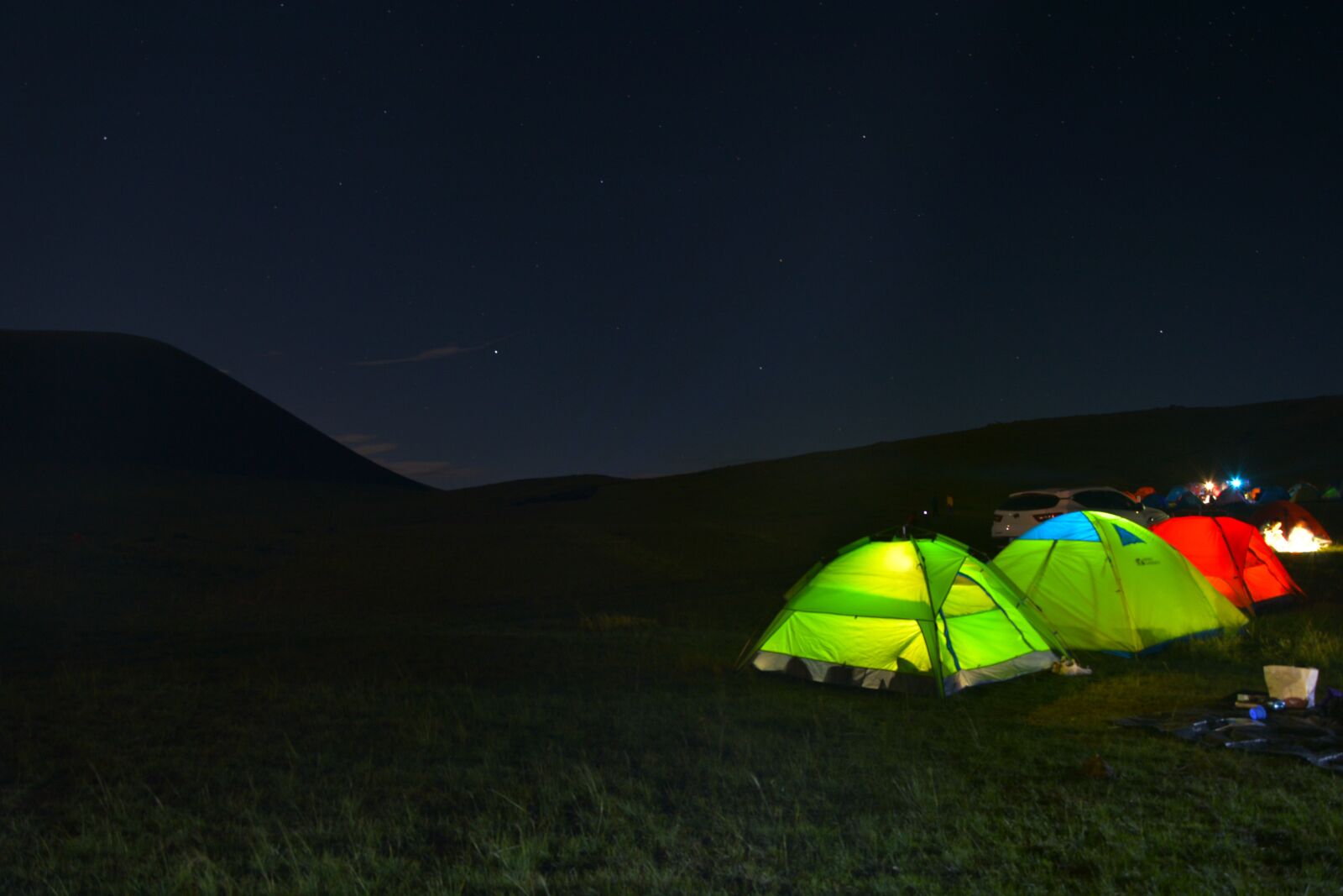 Nikon D5200 sample photo. Prairie, cloud, camping photography