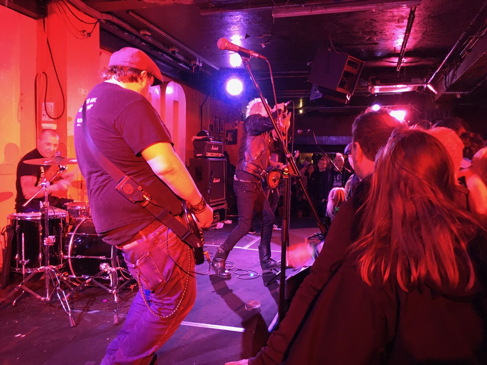 iPhone SE back camera 4.15mm f/2.2 sample photo. Punk, 100 club, london photography