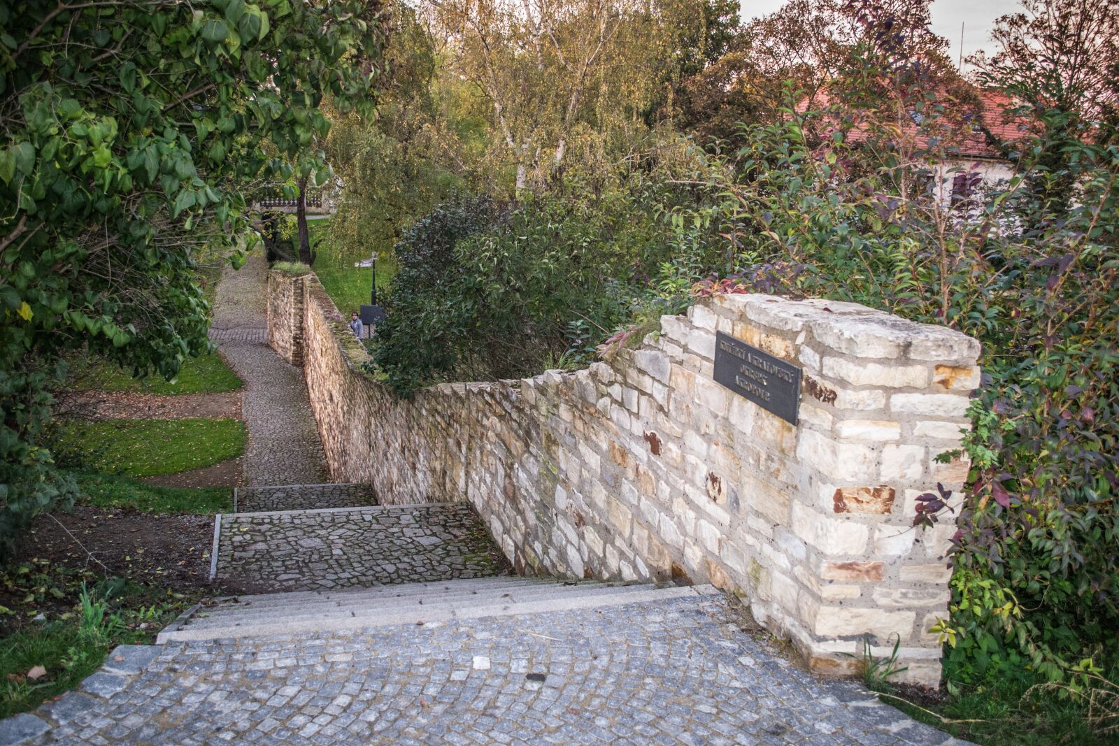 Nikon D3100 sample photo. Stairs, park, garden photography