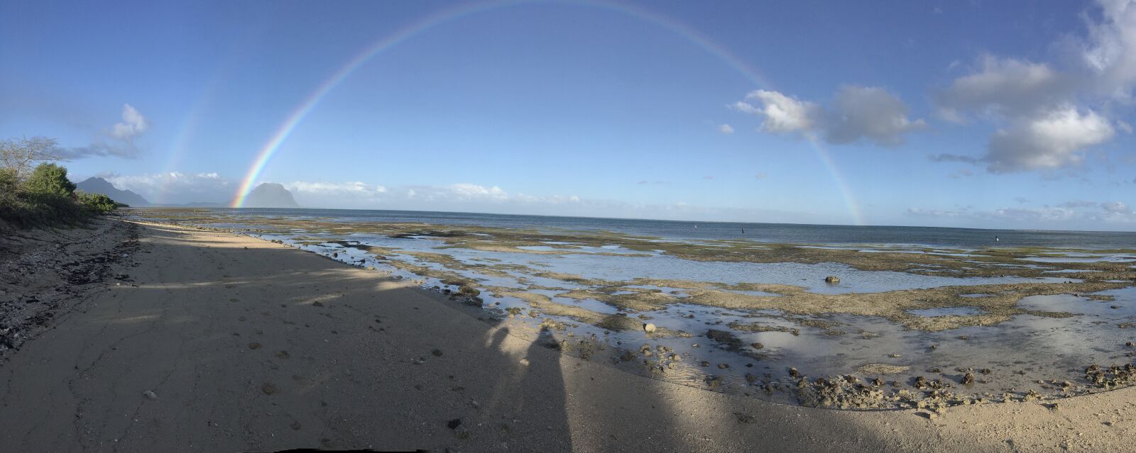 iPhone SE back camera 4.15mm f/2.2 sample photo. Mauritius, rainbow, sea photography