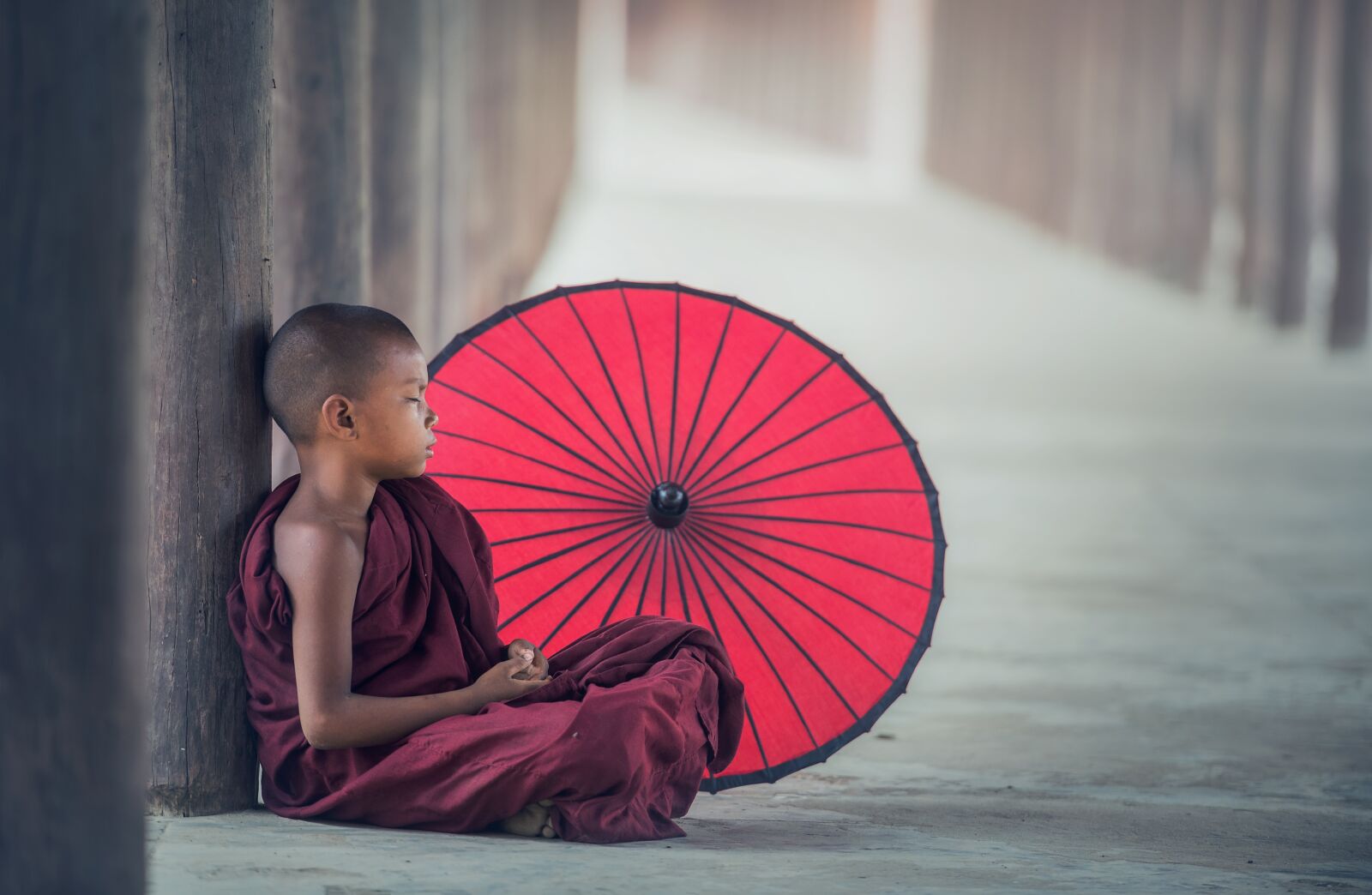 Nikon D810 sample photo. Buddhism, monk, monastery photography