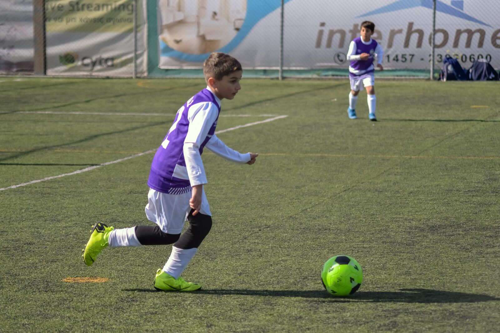 Nikon D3300 sample photo. Footballer, boy, football photography