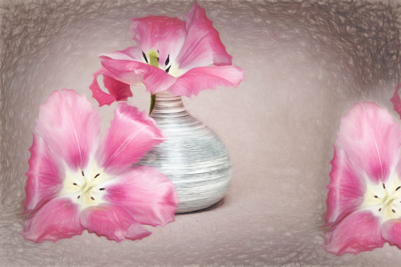 Nikon D750 sample photo. Drawing, flowers, tulips photography