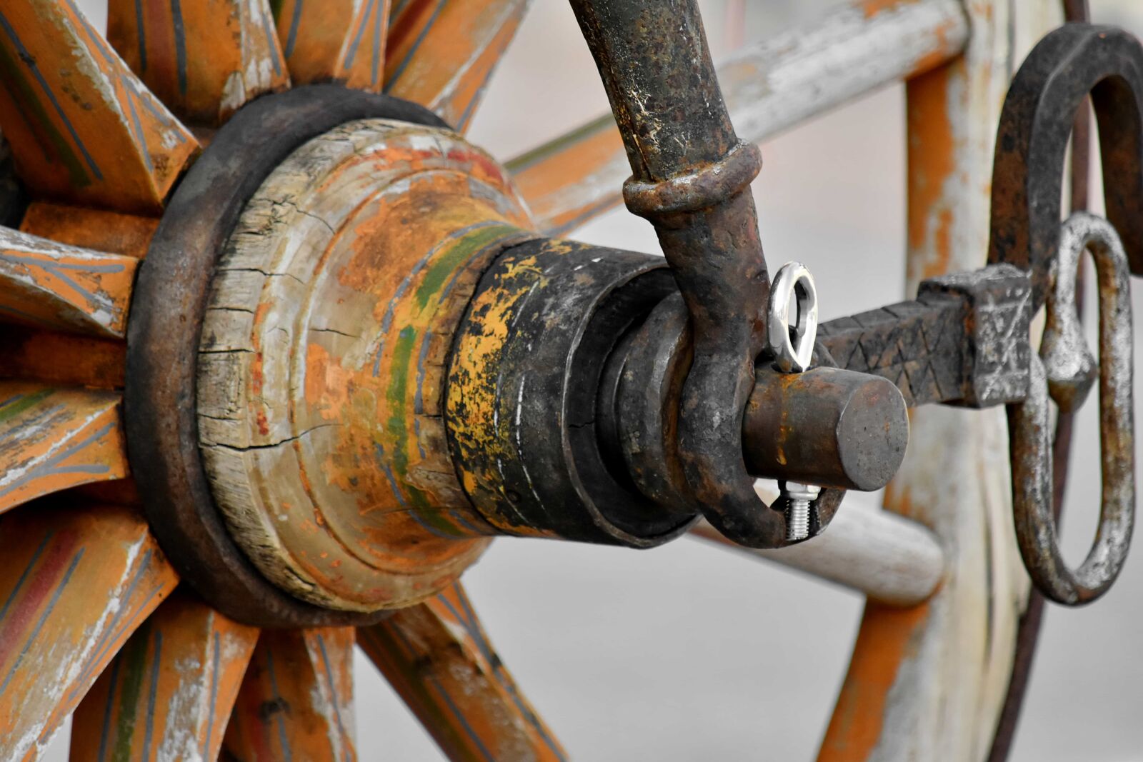 Nikon D5500 sample photo. Carriage, cast iron, detail photography