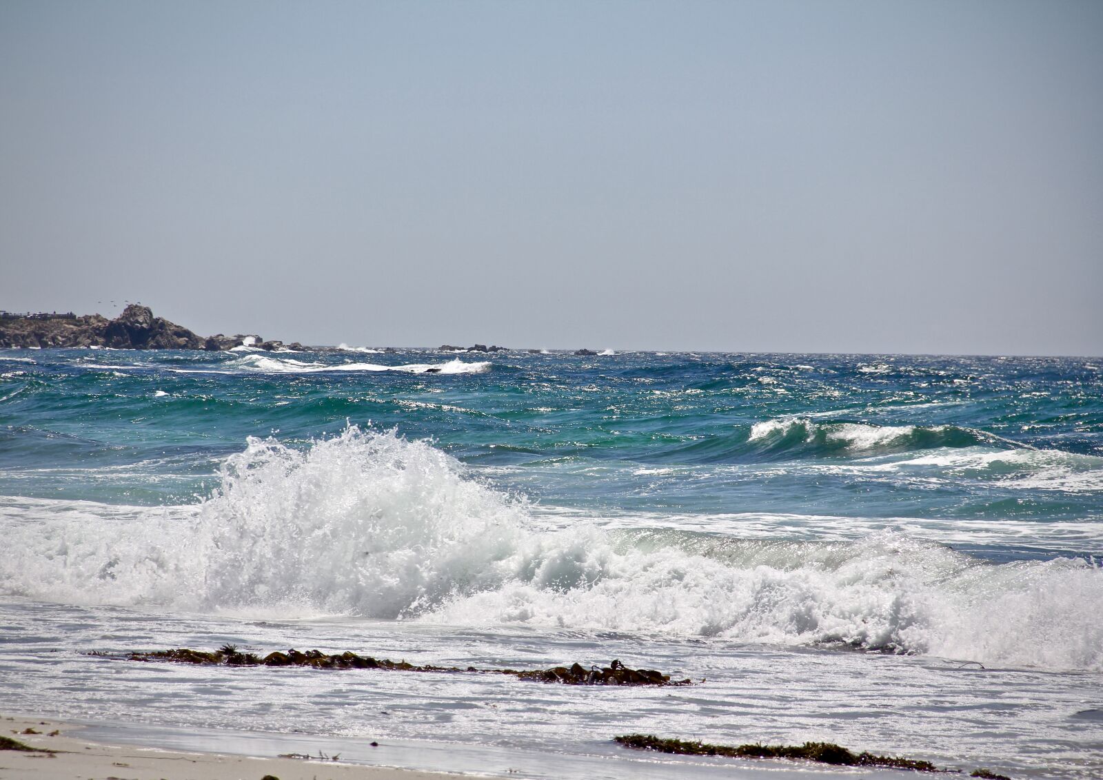 Canon EF-S 18-135mm F3.5-5.6 IS sample photo. Beach, carmel, waves photography