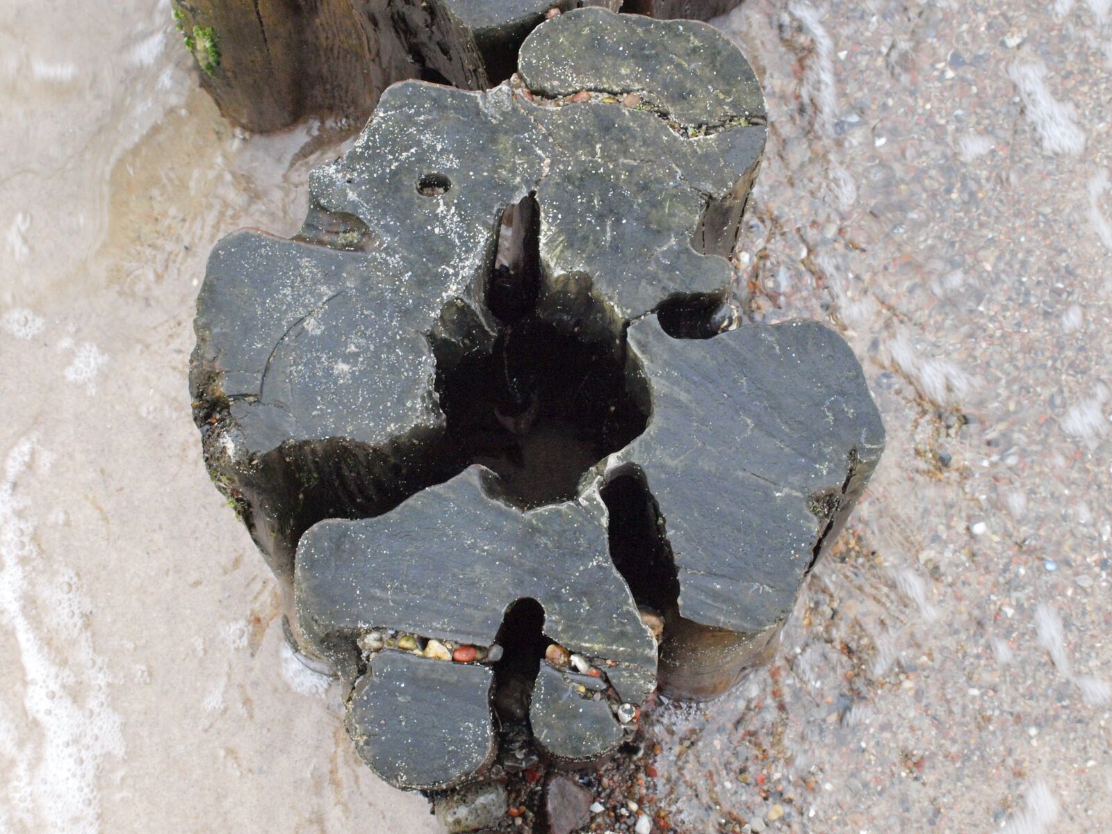 Olympus E-450 (EVOLT E-450) sample photo. Groyne, beach, baltic sea photography