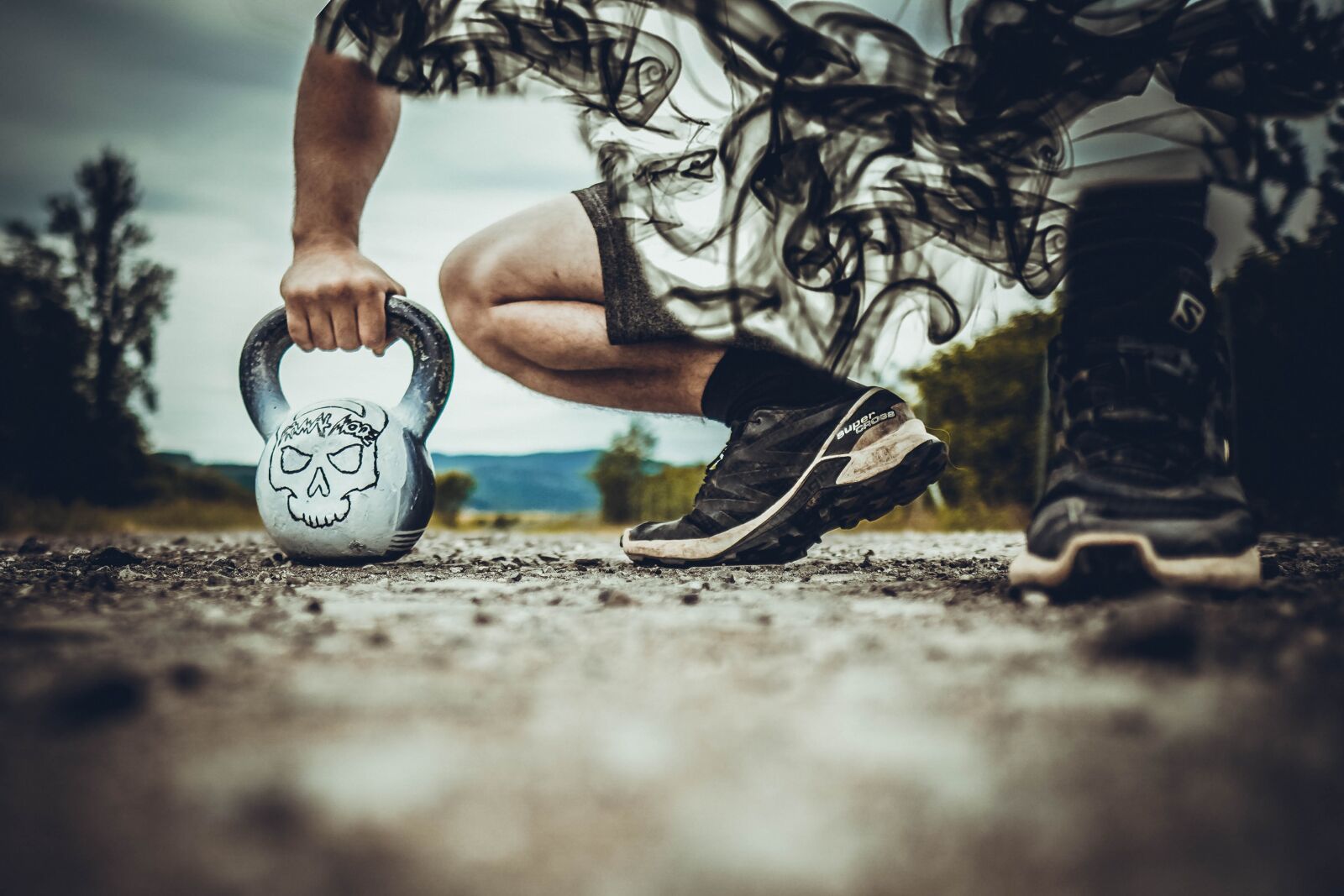 Sony a6400 + Sigma 16mm F1.4 DC DN | C sample photo. Kettlebell, trening, ci photography