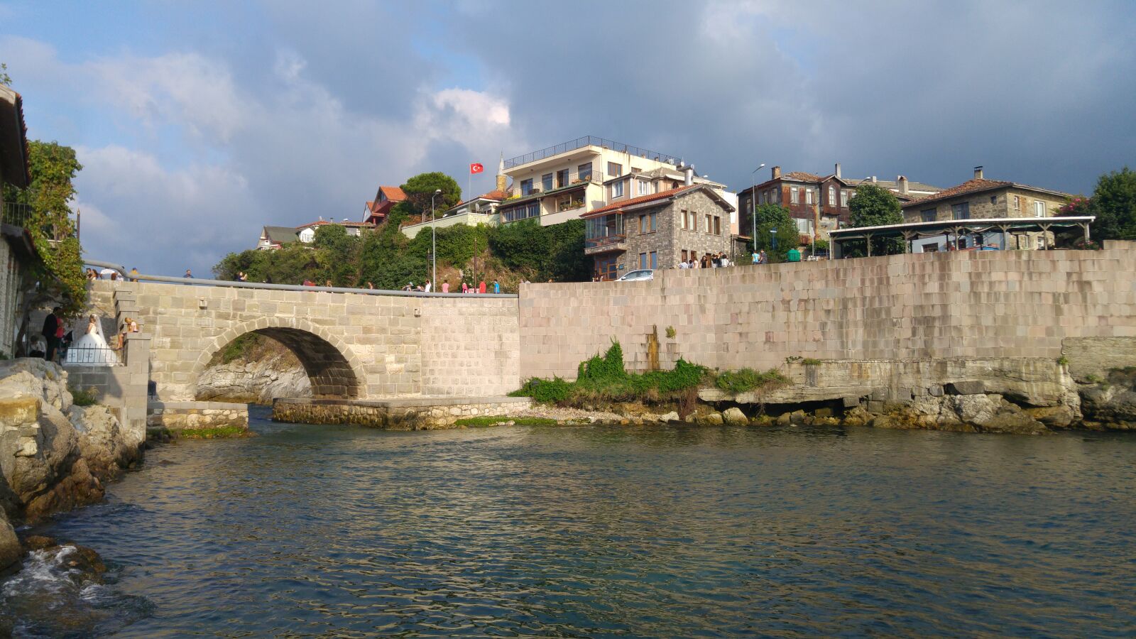 LG H815TR sample photo. Turkey, amasra, bridge photography