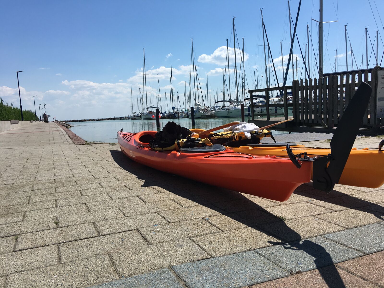 iPhone 6s Plus back camera 4.15mm f/2.2 sample photo. Kayaking, kayaks photography