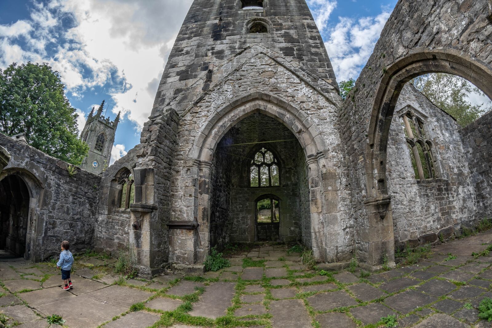 Nikon D500 sample photo. Heptonstall, fisheye, village photography