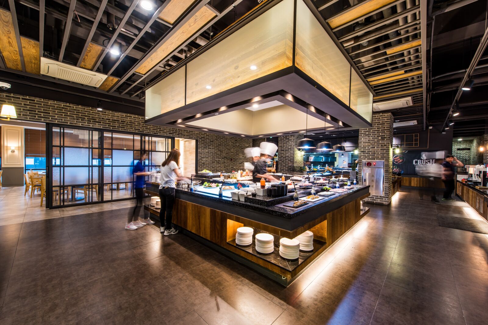 Nikon D810 sample photo. Buffet, salad bar, restaurant photography