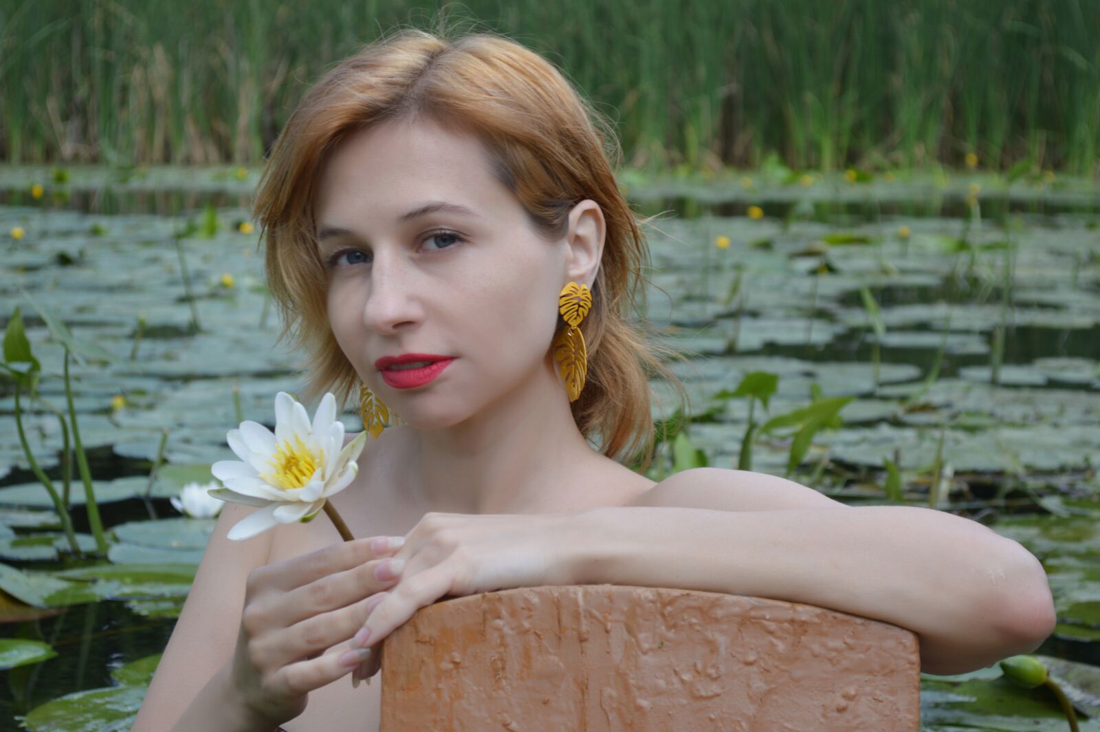 Nikon D3200 sample photo. Lotus, water lily, lily photography