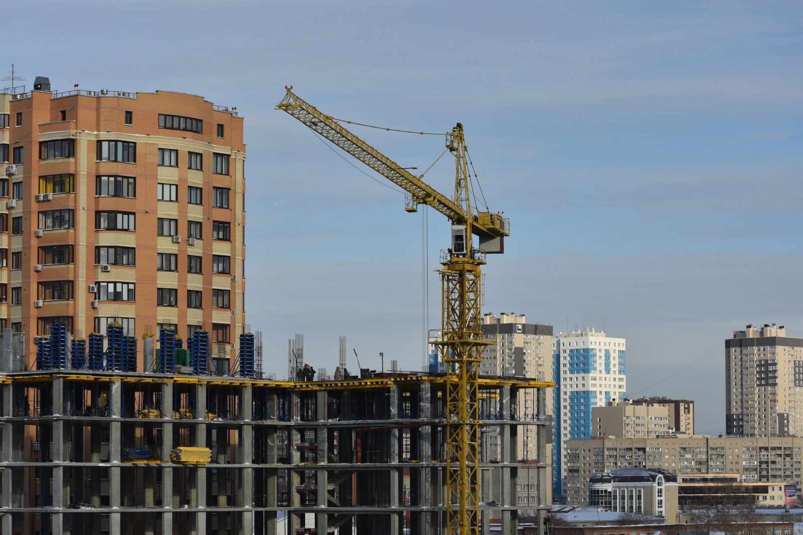 Nikon D3400 sample photo. Construction, crane, house photography