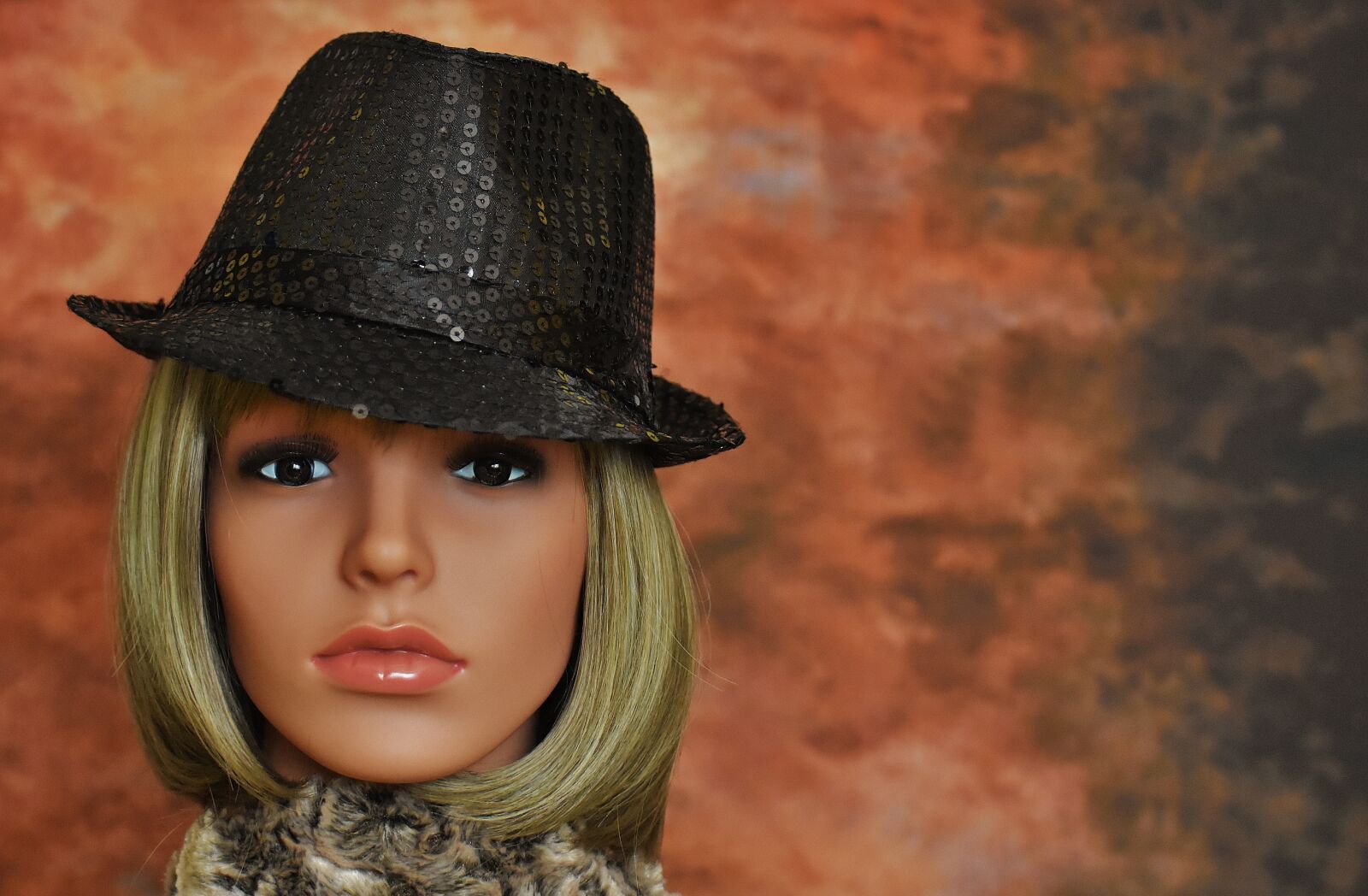 Nikon D7200 sample photo. Woman, hat, black photography