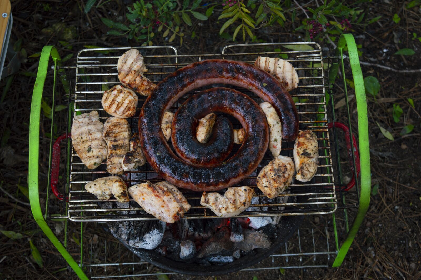 Nikon D3200 sample photo. Sausage, bbq, grill photography