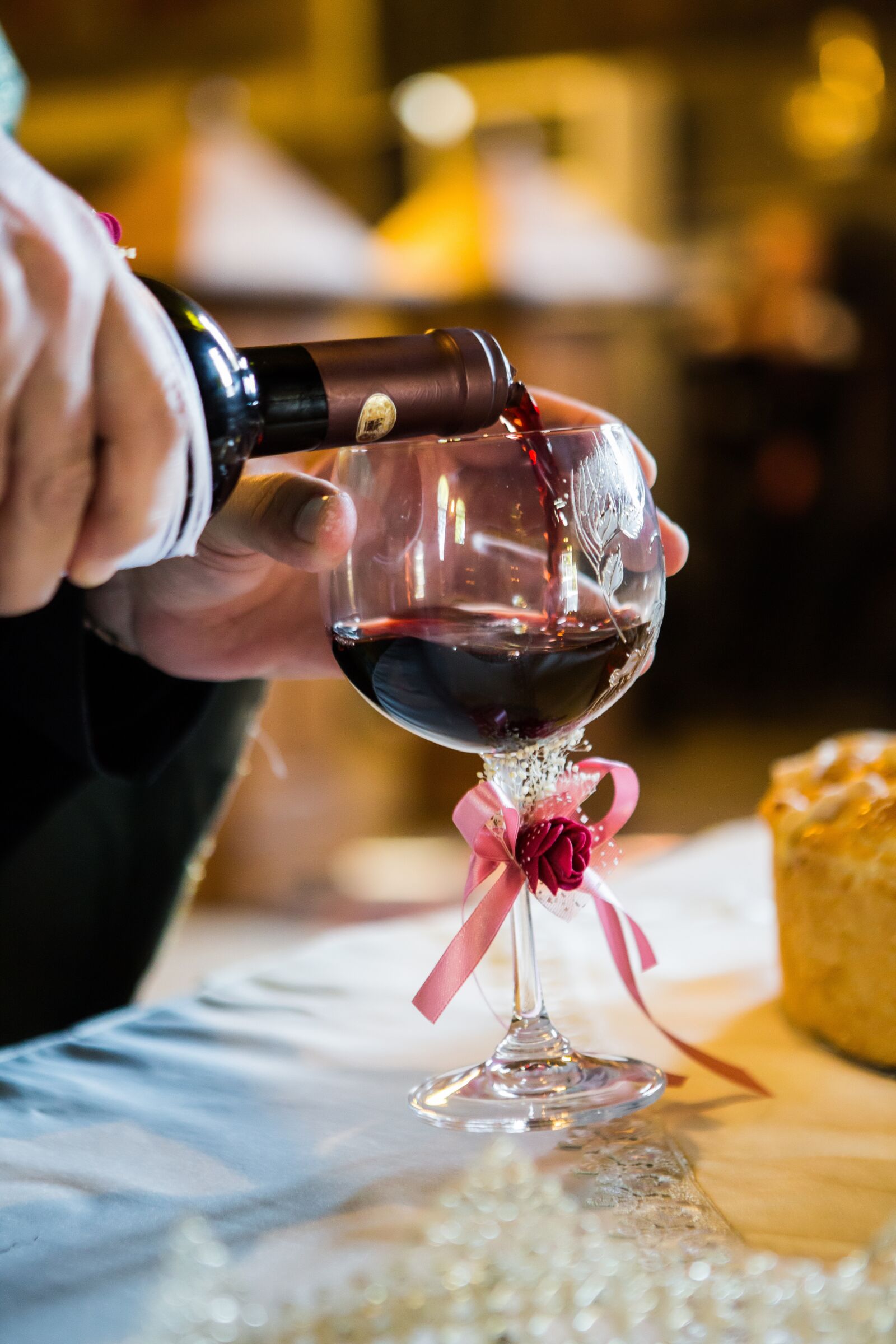 Canon EF 24-70mm F2.8L USM sample photo. Cup, wine, wedding photography