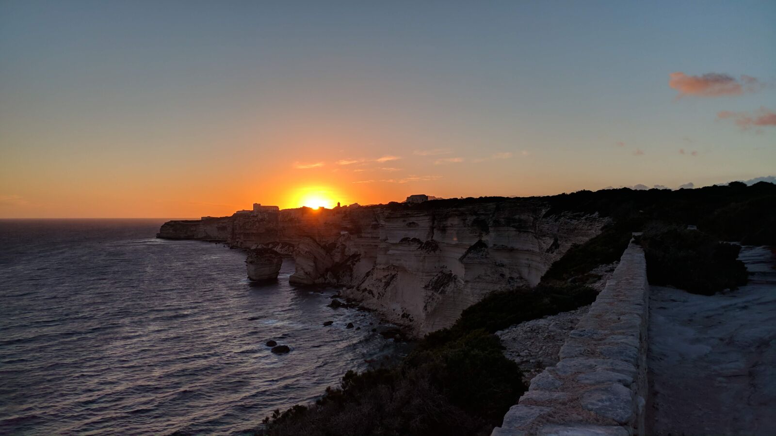 LG G5 sample photo. Corsica, bonifacio, sunset photography