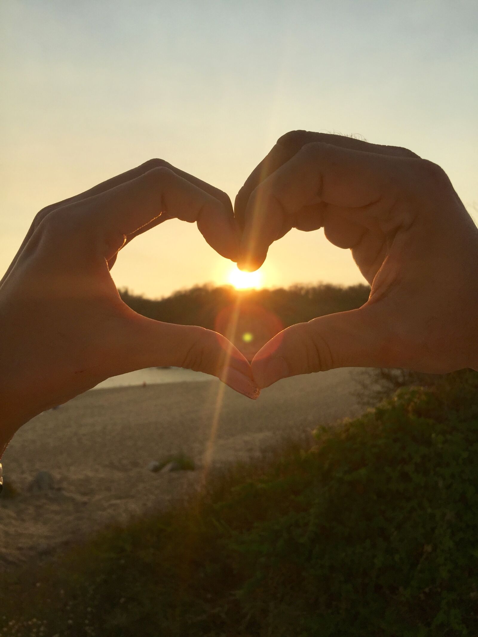 iPhone 6 Plus back camera 4.15mm f/2.2 sample photo. Love, sunset, heart photography