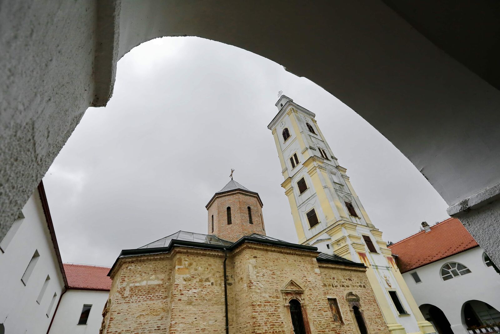 Canon EF 16-35mm F2.8L II USM sample photo. Arch, church tower, monastery photography