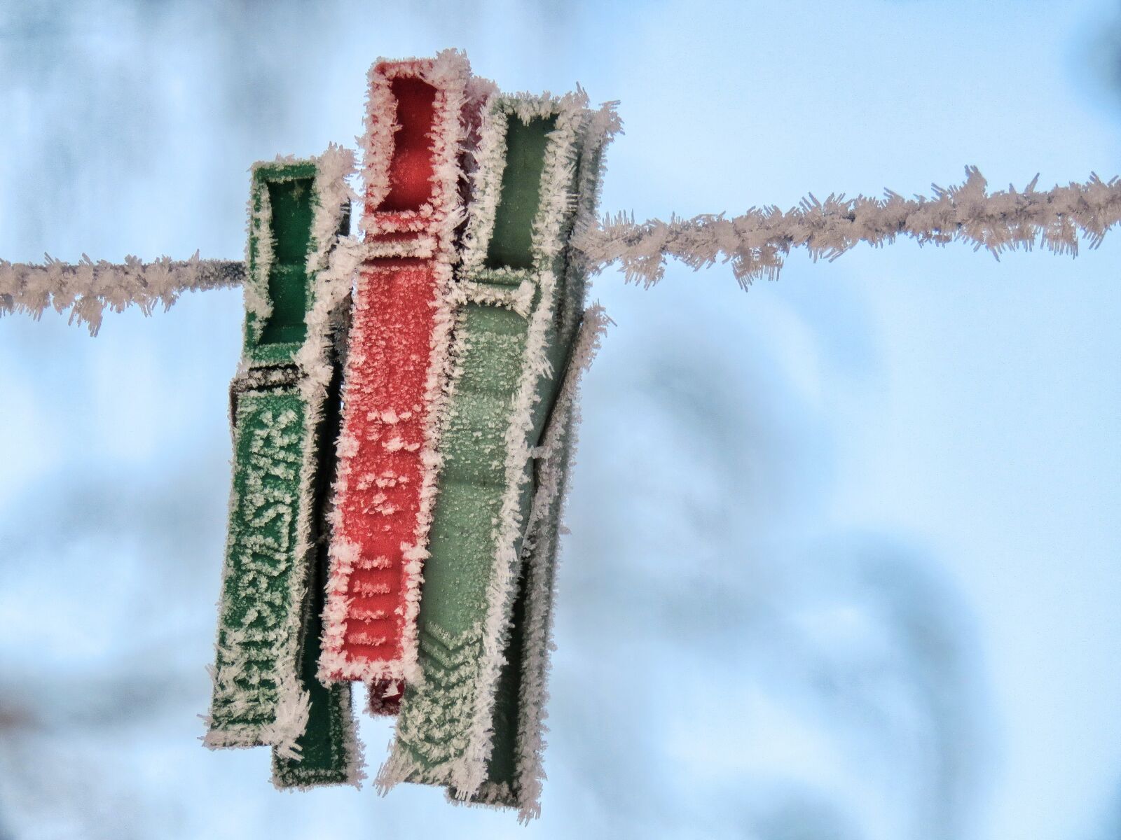 Canon PowerShot SX60 HS sample photo. Binder, paper clips, winter photography