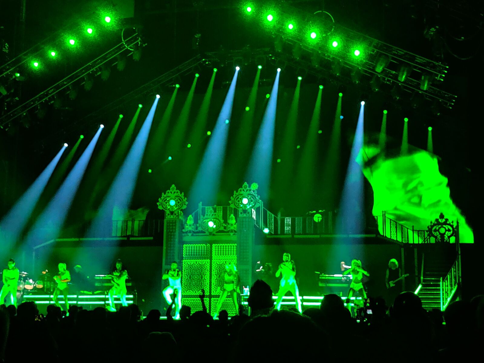 Google Pixel 2 sample photo. Concert, stage, lights photography