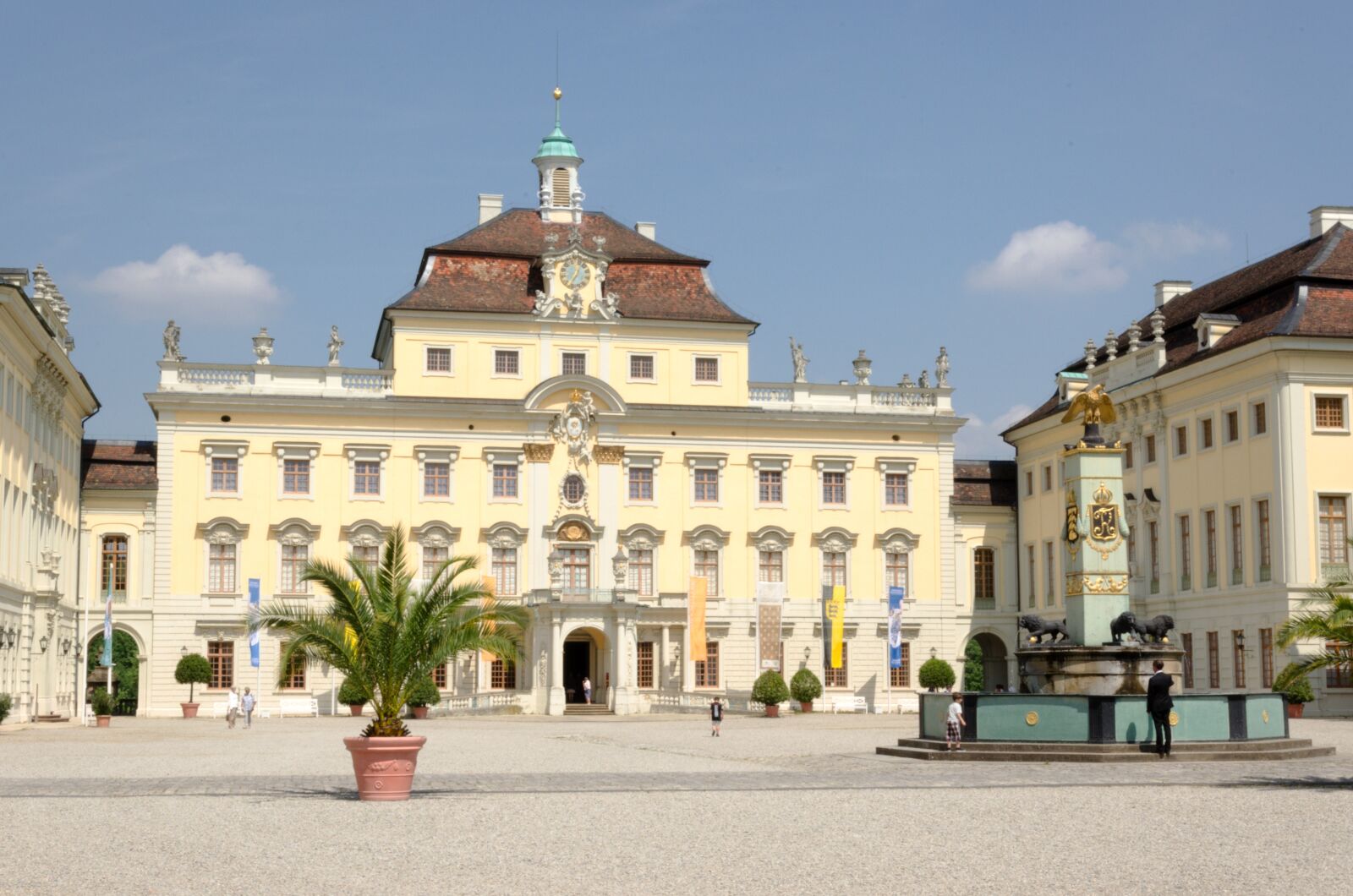 Nikon D5100 sample photo. Castle, ludwigsburg germany, baroque photography
