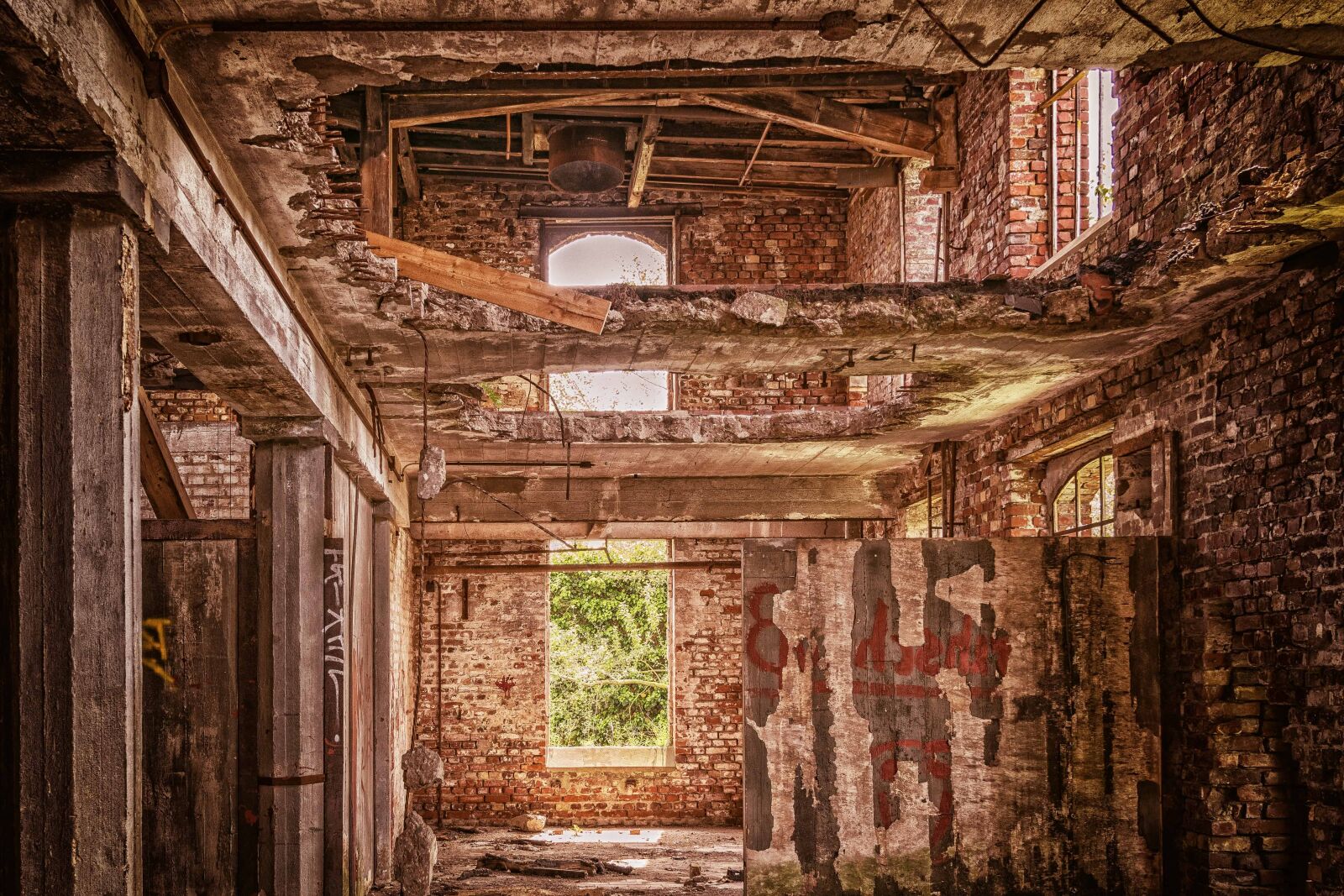 Nikon D3300 sample photo. Architecture, window, brick, warehouse photography