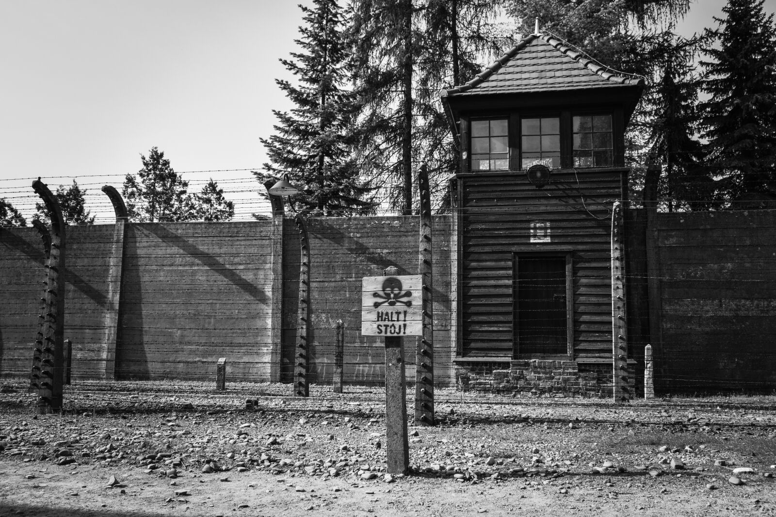 Nikon D3300 sample photo. Auschwitz, concentration camp, tower photography