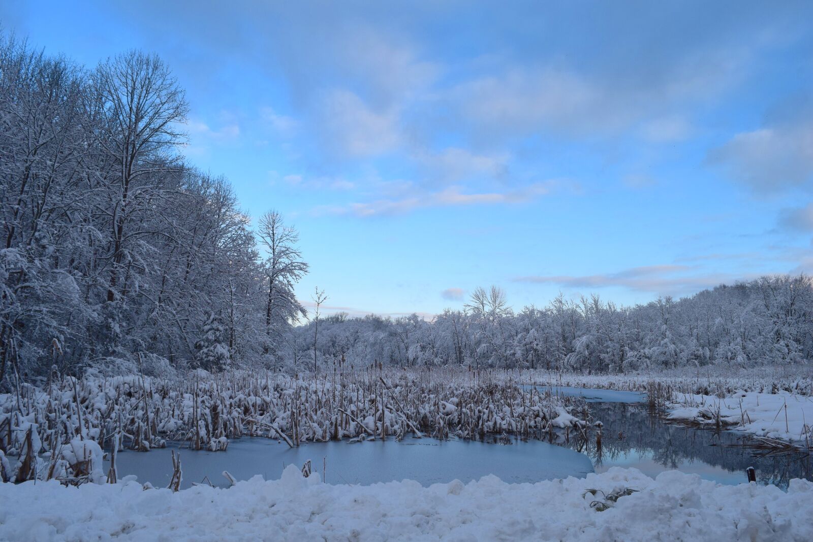 Nikon D3300 sample photo. Landscape, snow, water photography