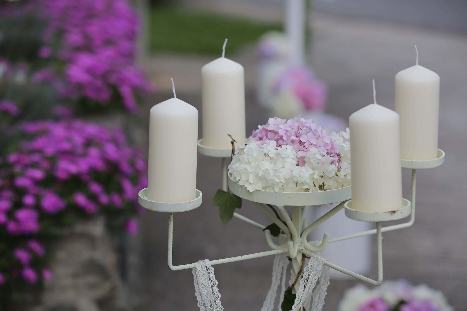 Canon EOS 5D Mark III sample photo. Candles, cast iron, ceremony photography