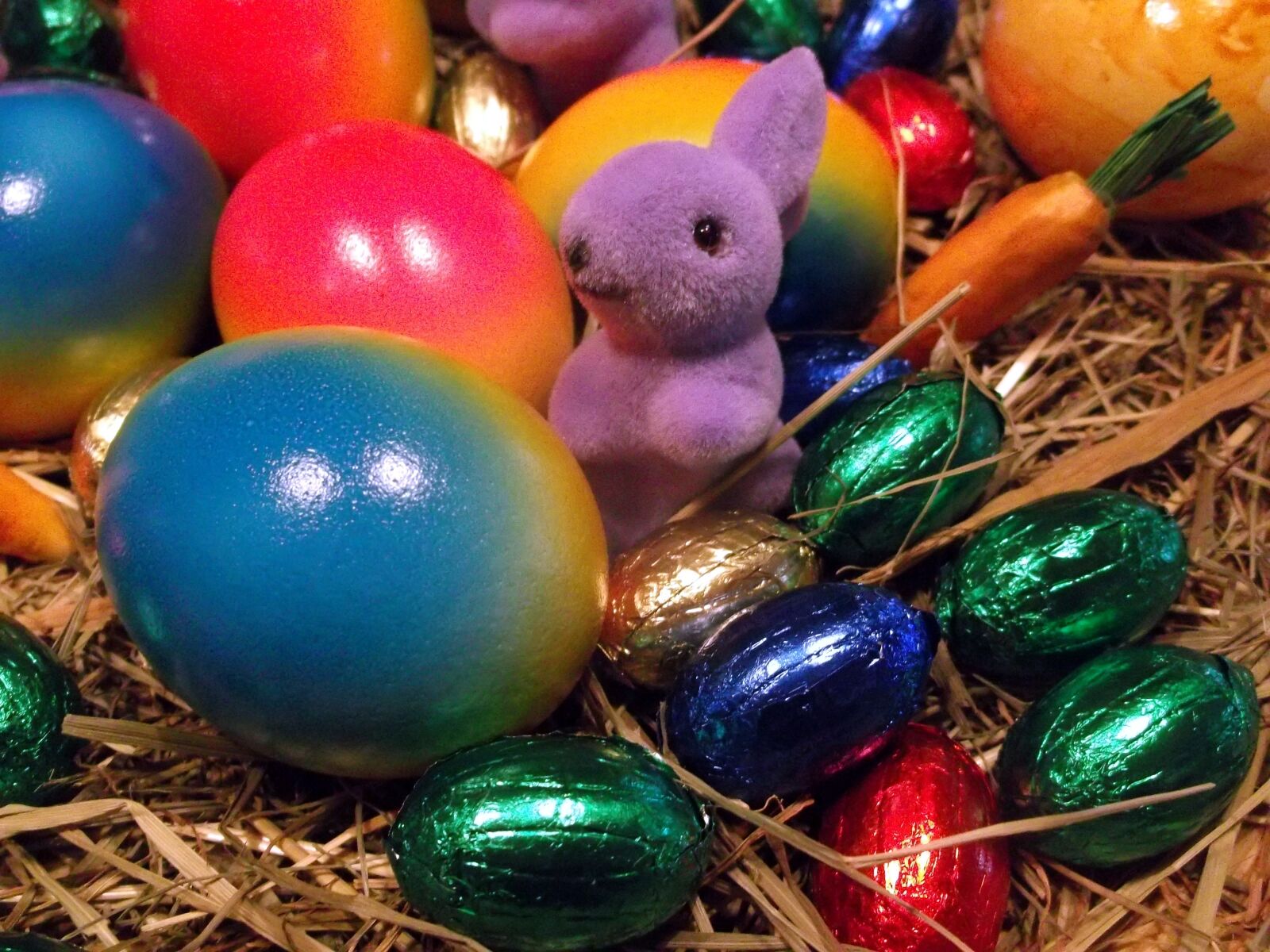 Fujifilm FinePix AX300 sample photo. Easter nest, easter, decoration photography