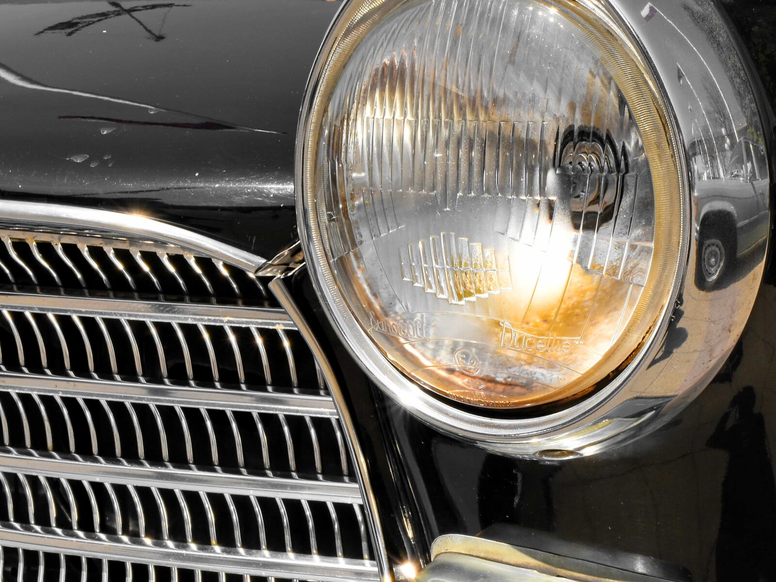 Nikon D5500 sample photo. Automobile, headlight, nostalgia, car photography