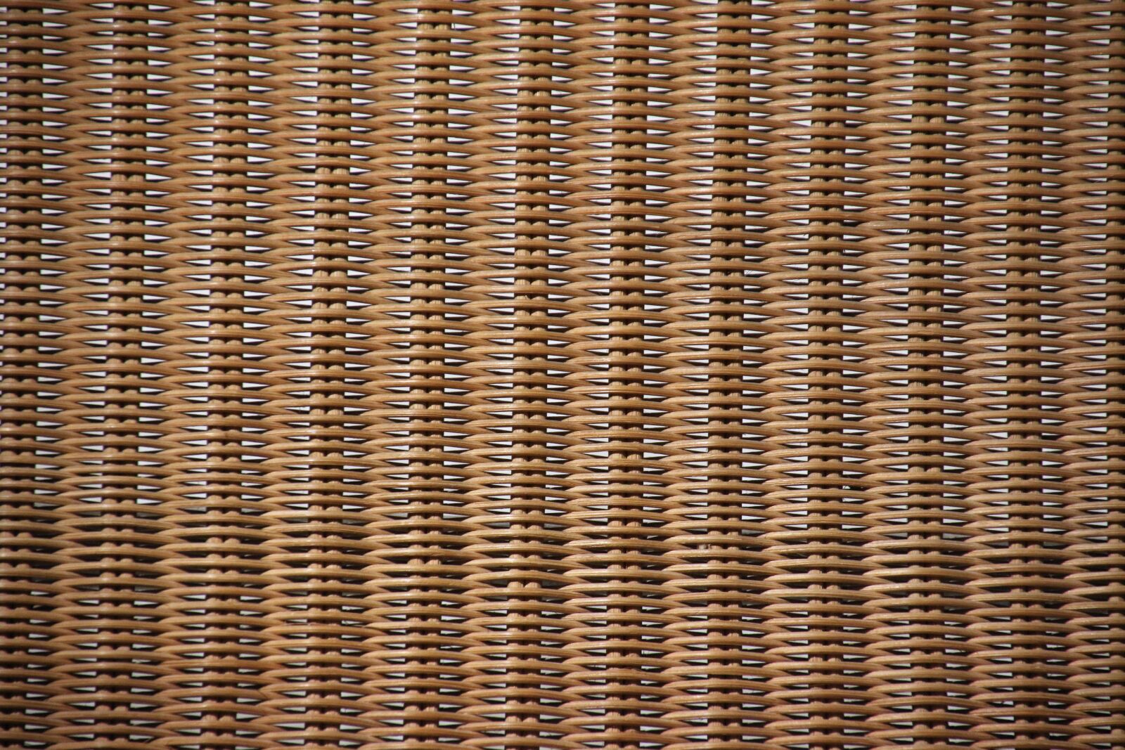 Canon EOS 7D Mark II sample photo. Brown, furniture, texture, weave photography