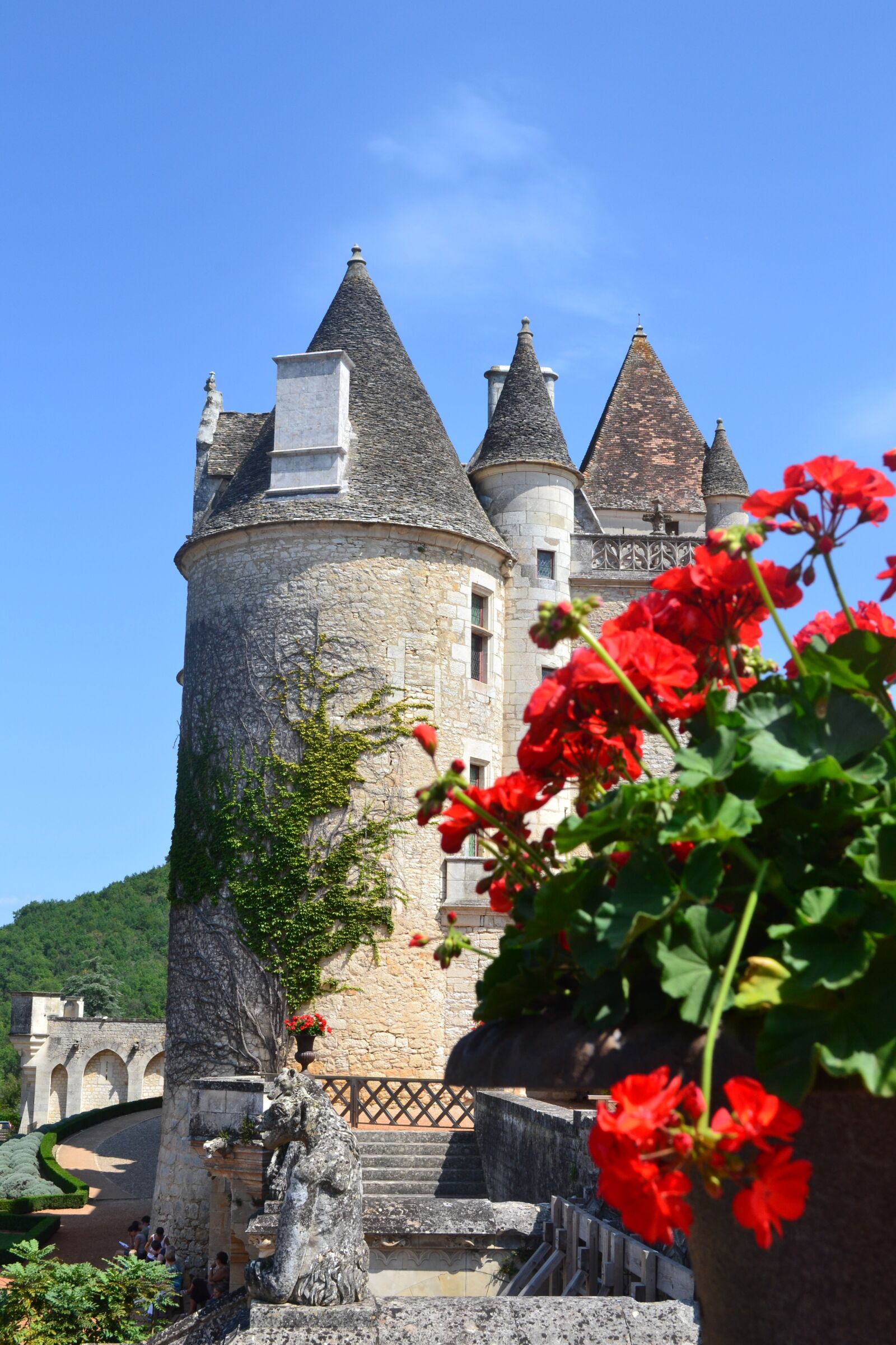 Nikon D3100 sample photo. Castle, chateau des milandes photography