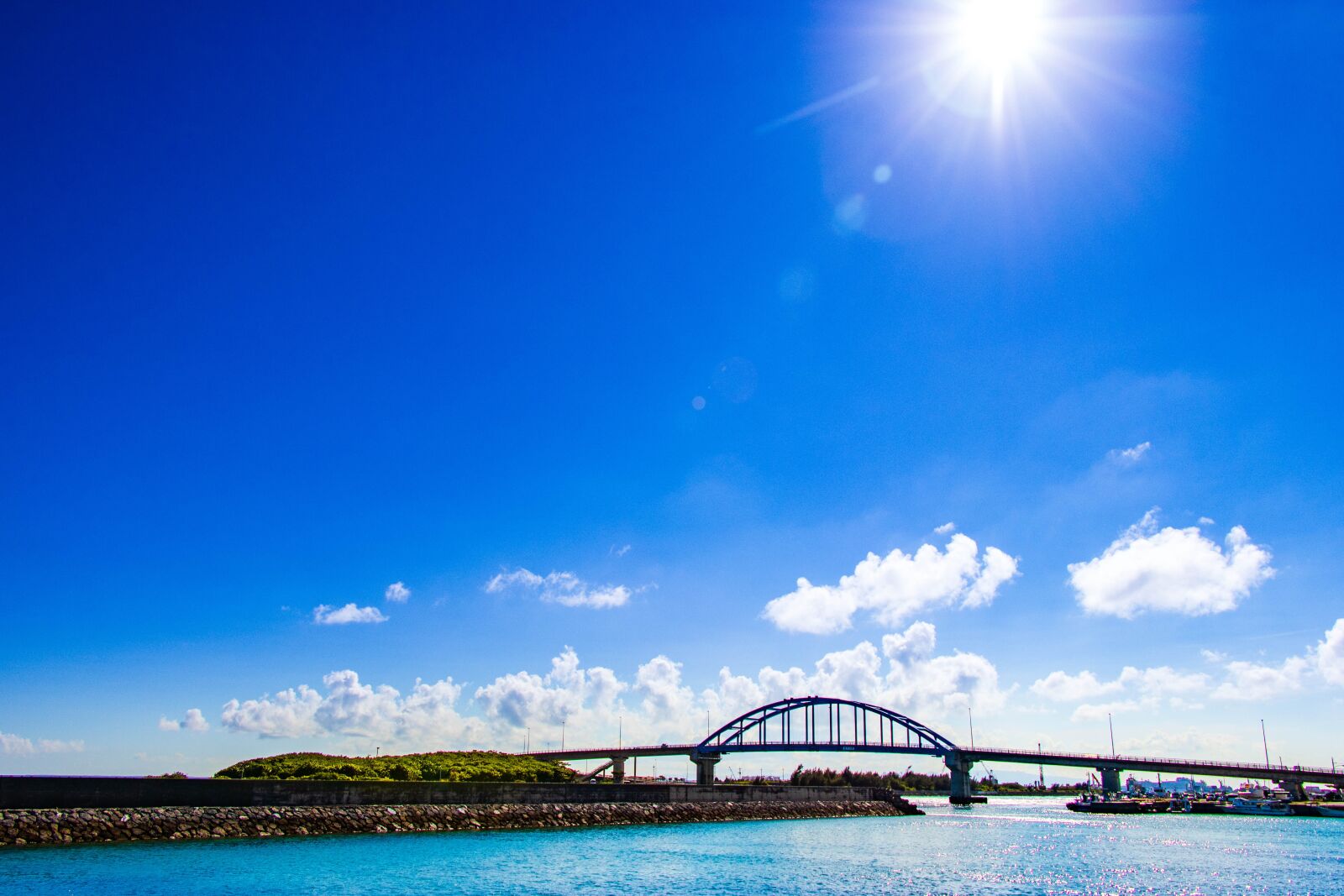 Canon EF-S 18-135mm F3.5-5.6 IS USM sample photo. Sun, bridge, japan photography