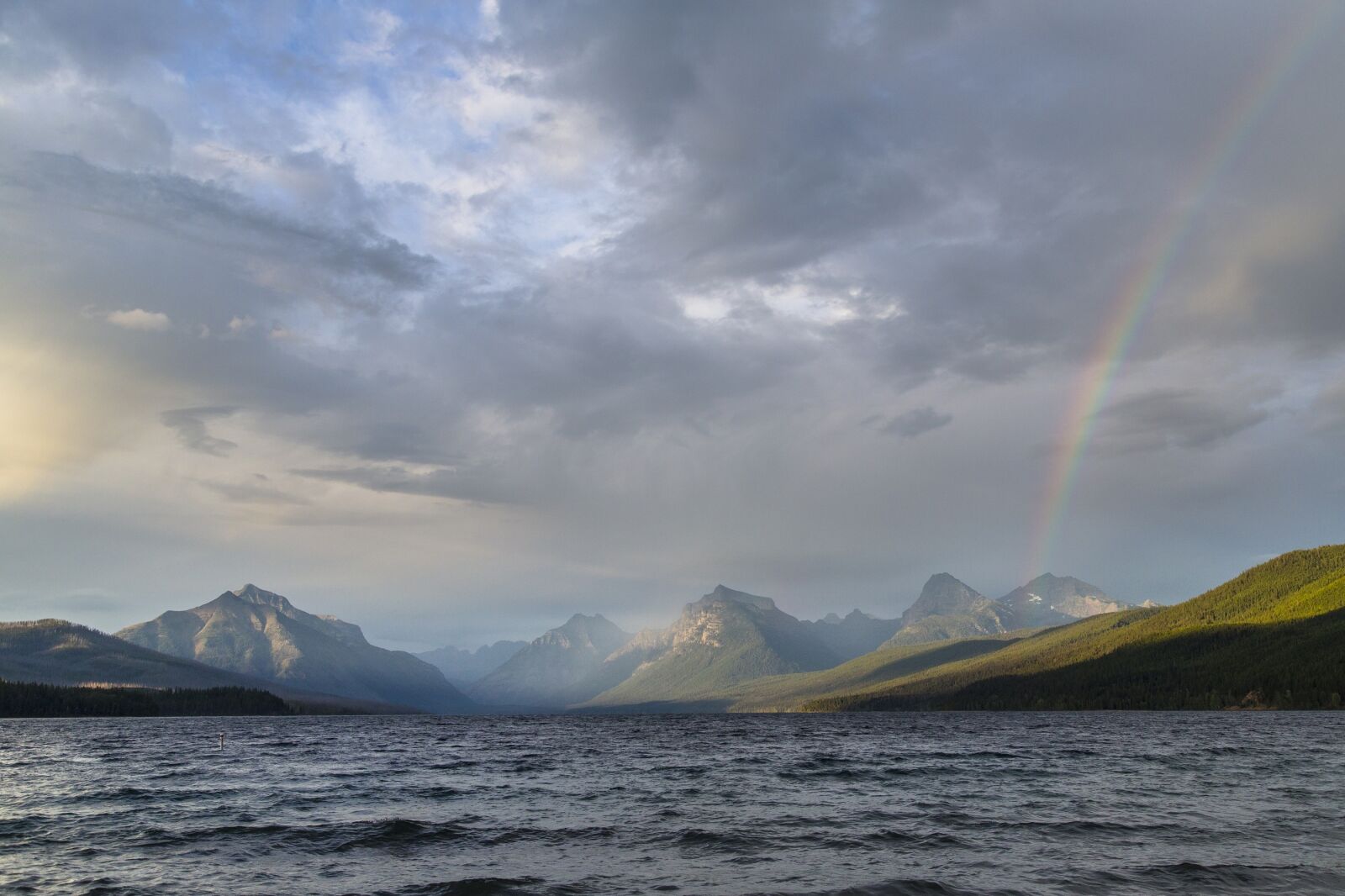 Canon EF 24-105mm F4L IS USM sample photo. Rainbow, lake, landscape photography
