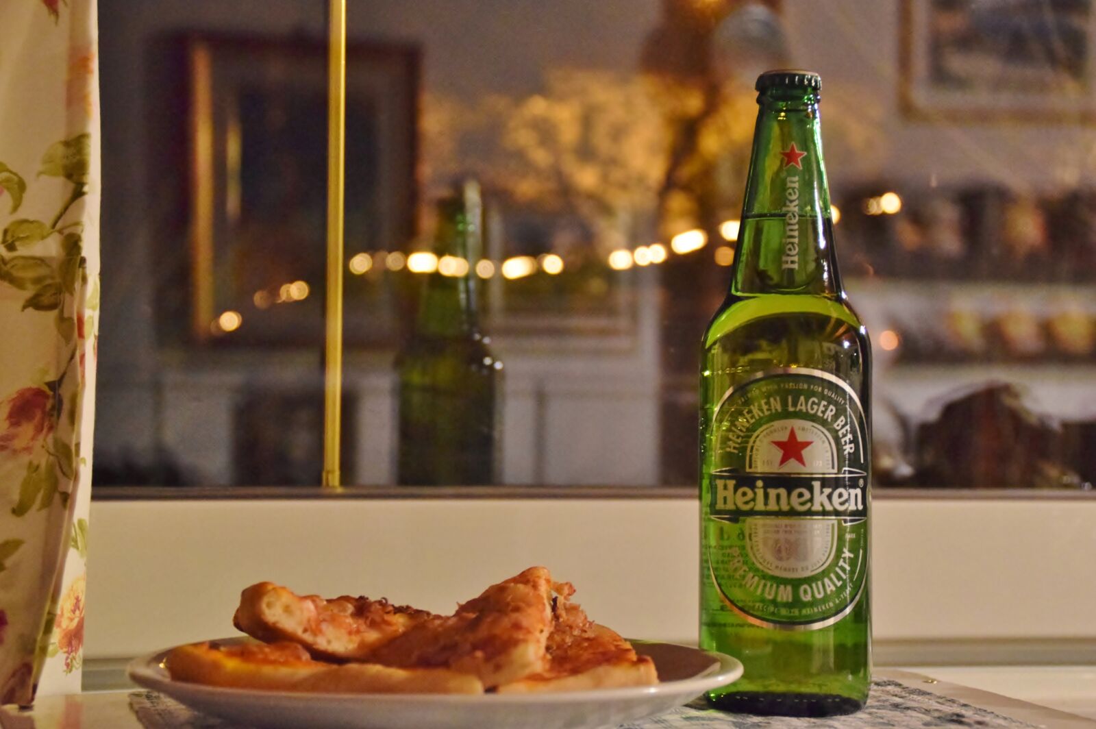 Nikon D3300 sample photo. Beer, pizza, food photography